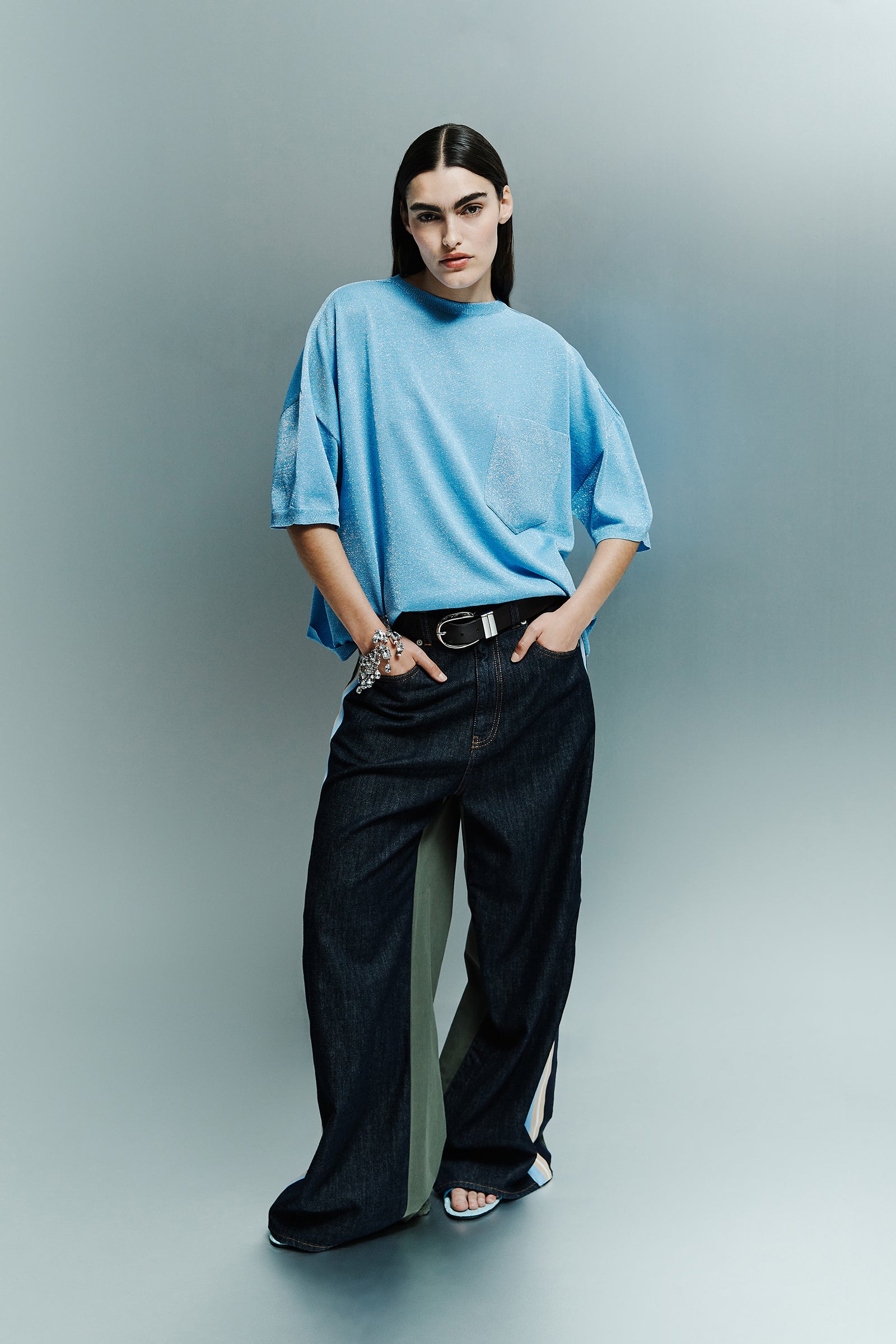 MAXI T-SHIRT WITH POCKET