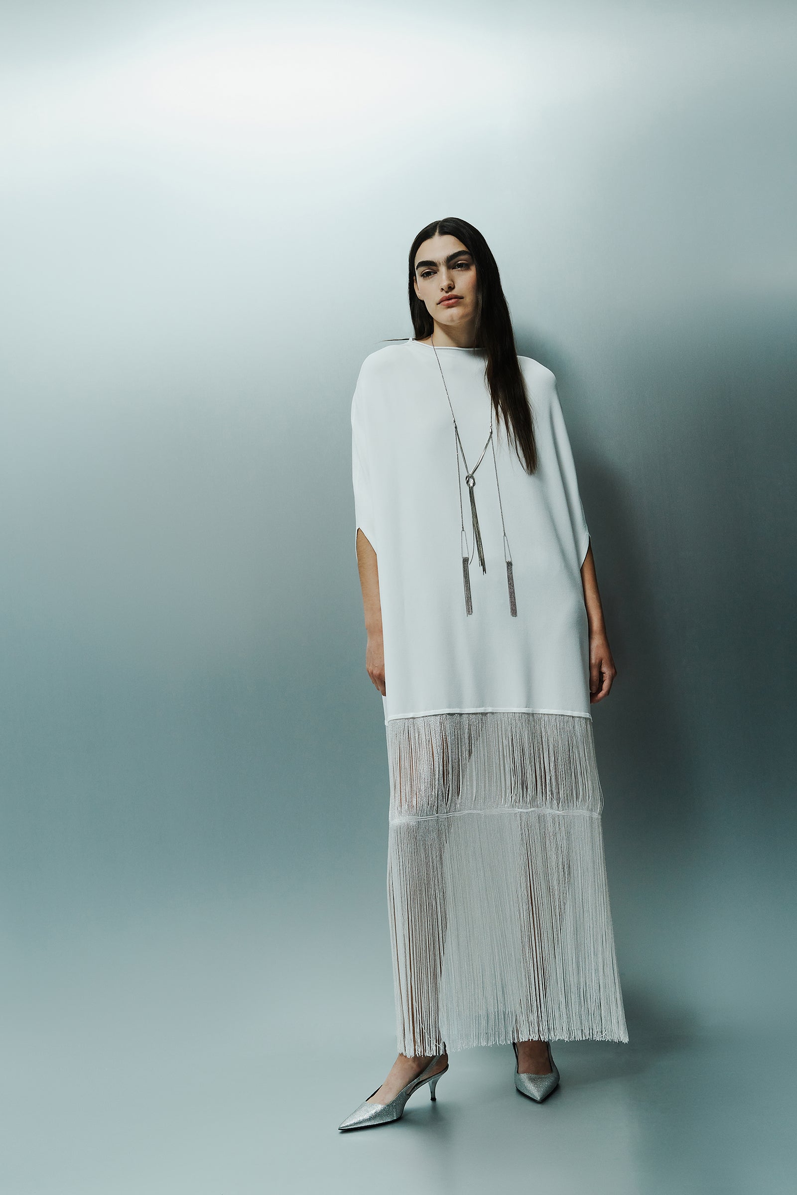 ABITO KIMONO CON FRANGE