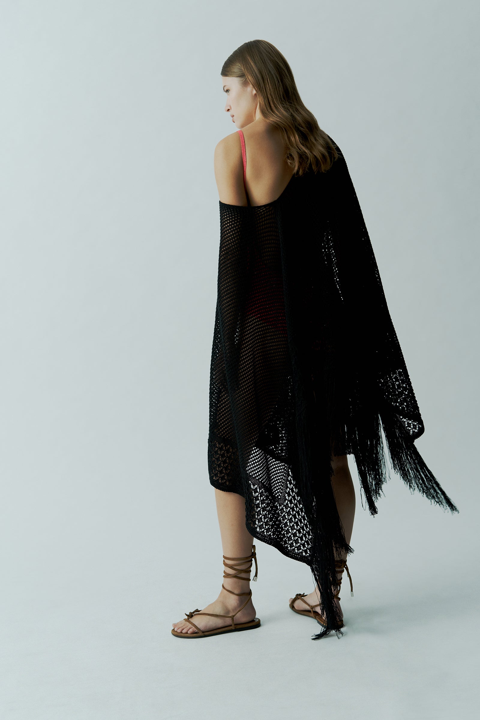 MAXI PONCHO FRANGE