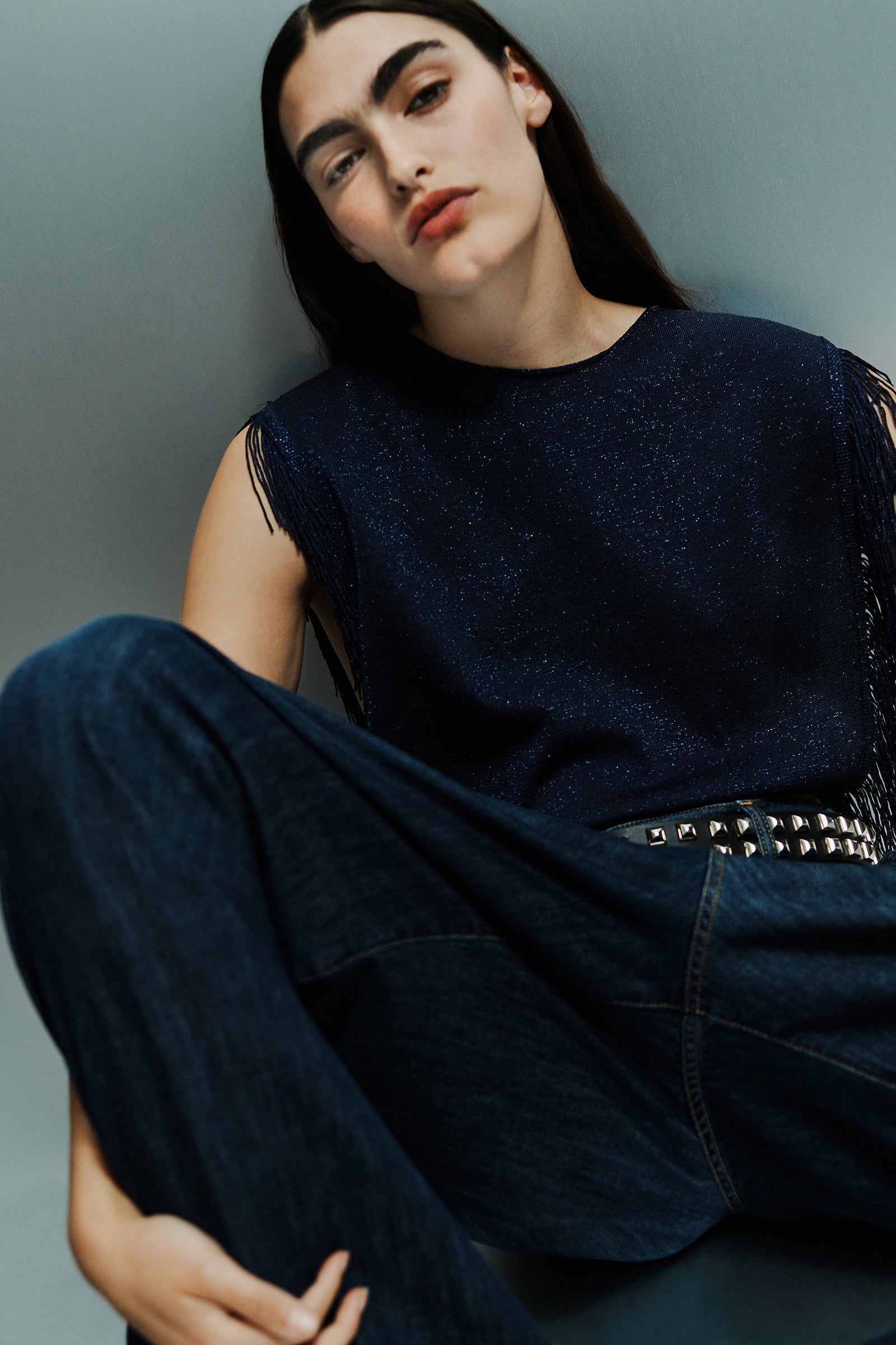 LAMÃ FRINGED TOP