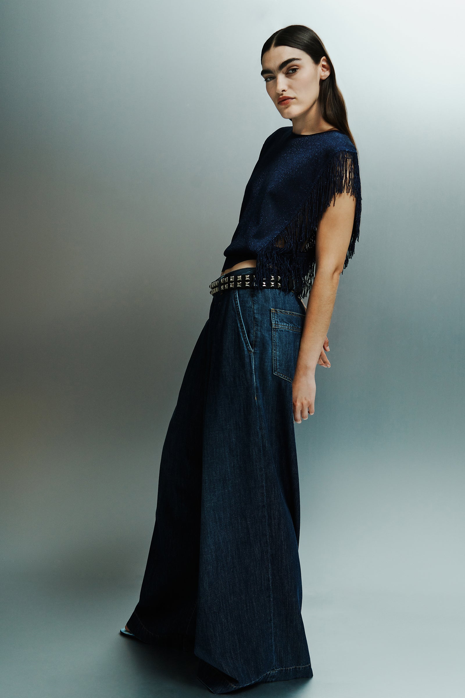 LAMÃ FRINGED TOP