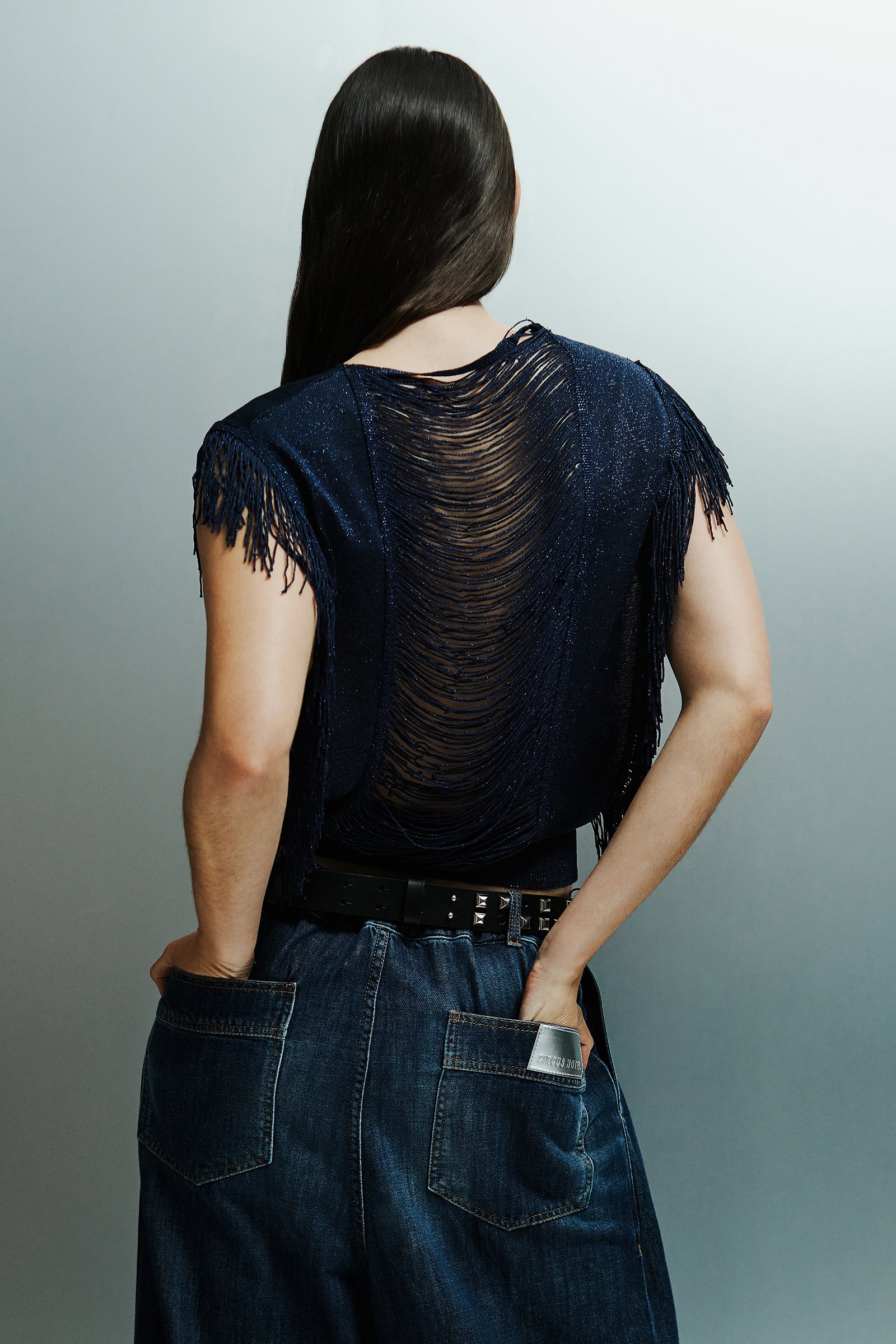 LAMÃ FRINGED TOP