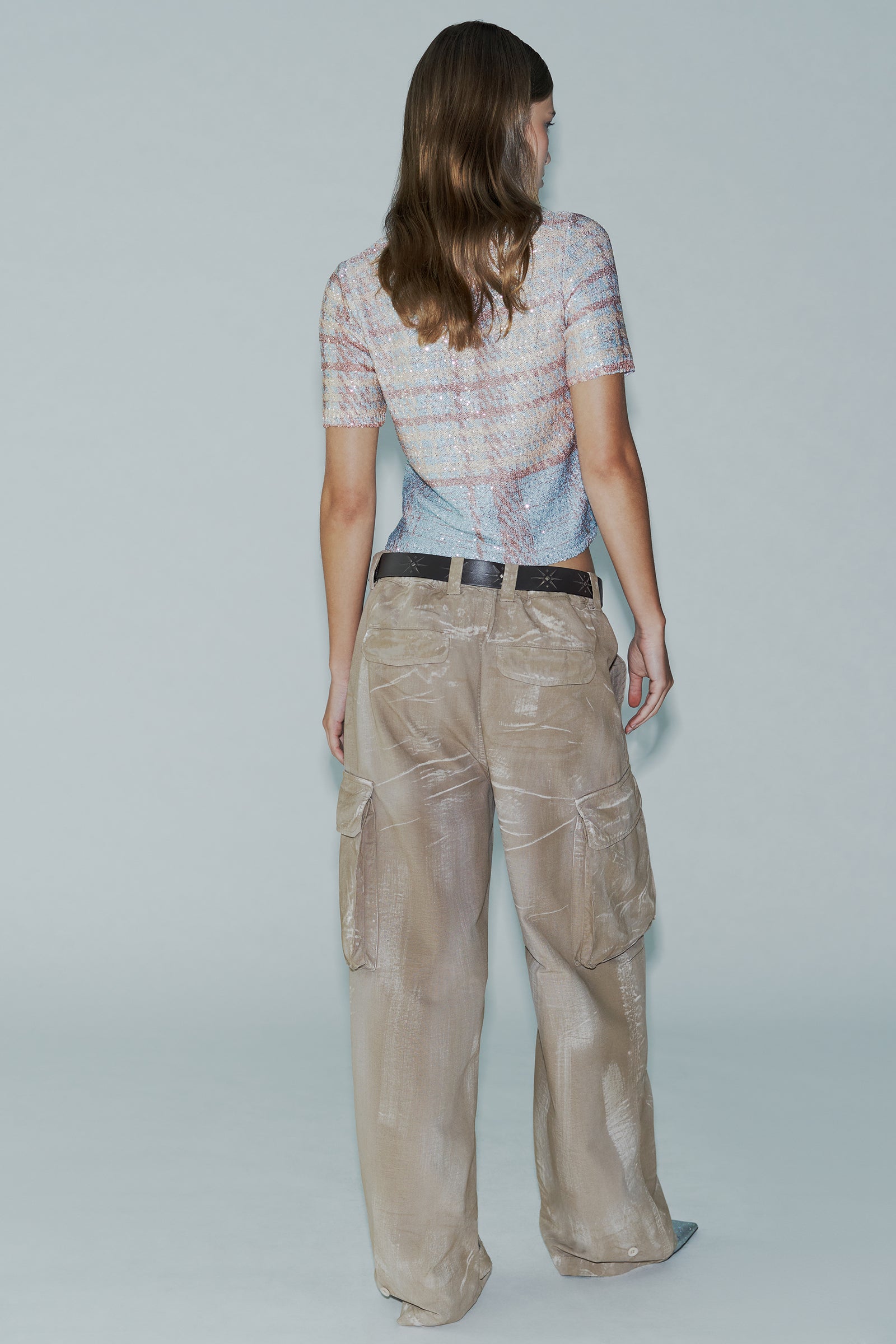 PRINTED SEQUIN T-SHIRT