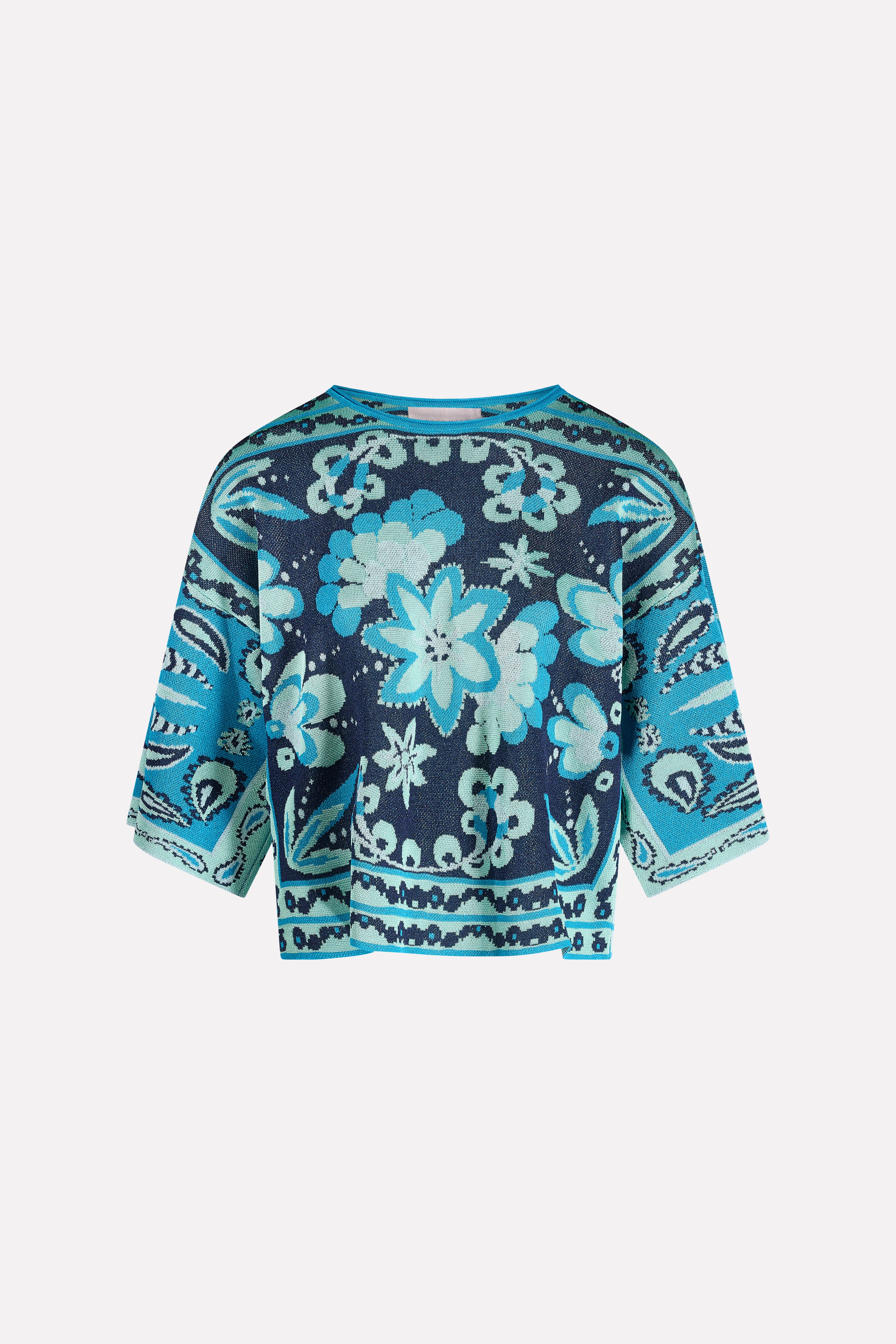 T-SHIRT CROPPED JACQUARD