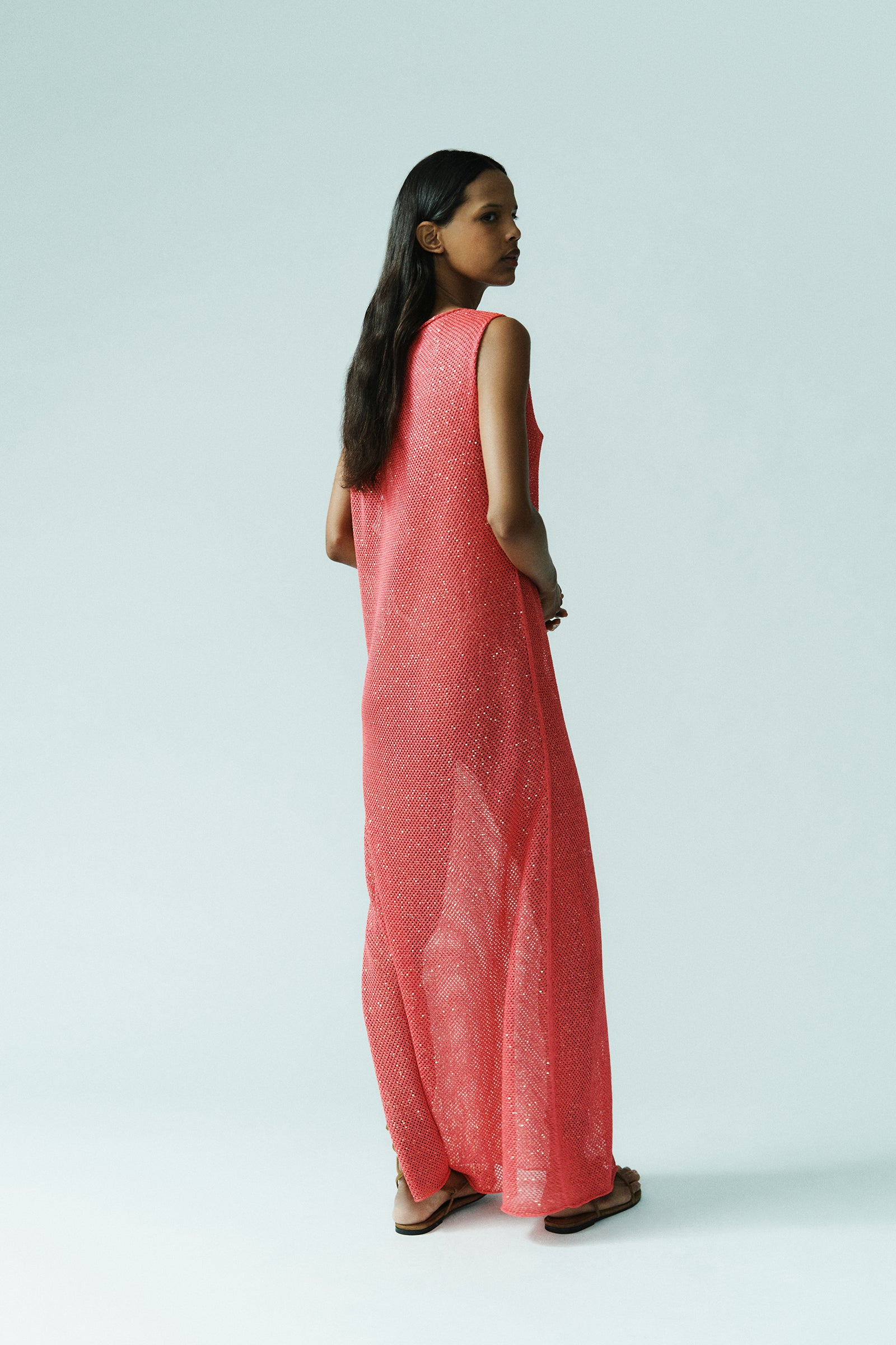 SEQUIN LONG DRESS