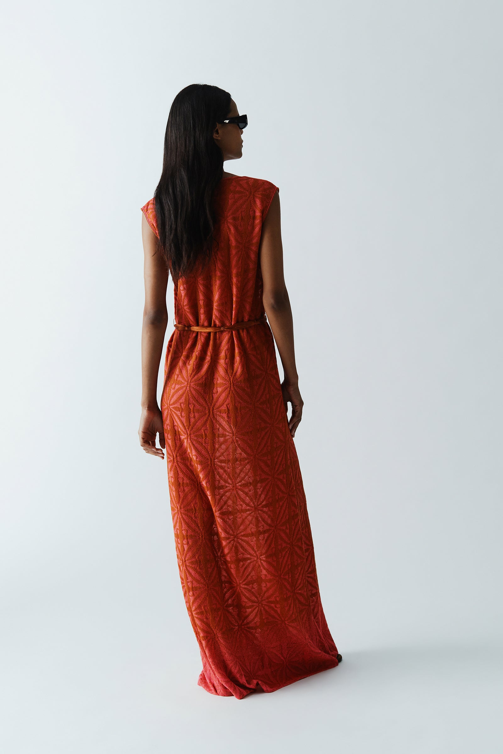 JACQUARD MAJOLICA LONG DRESS
