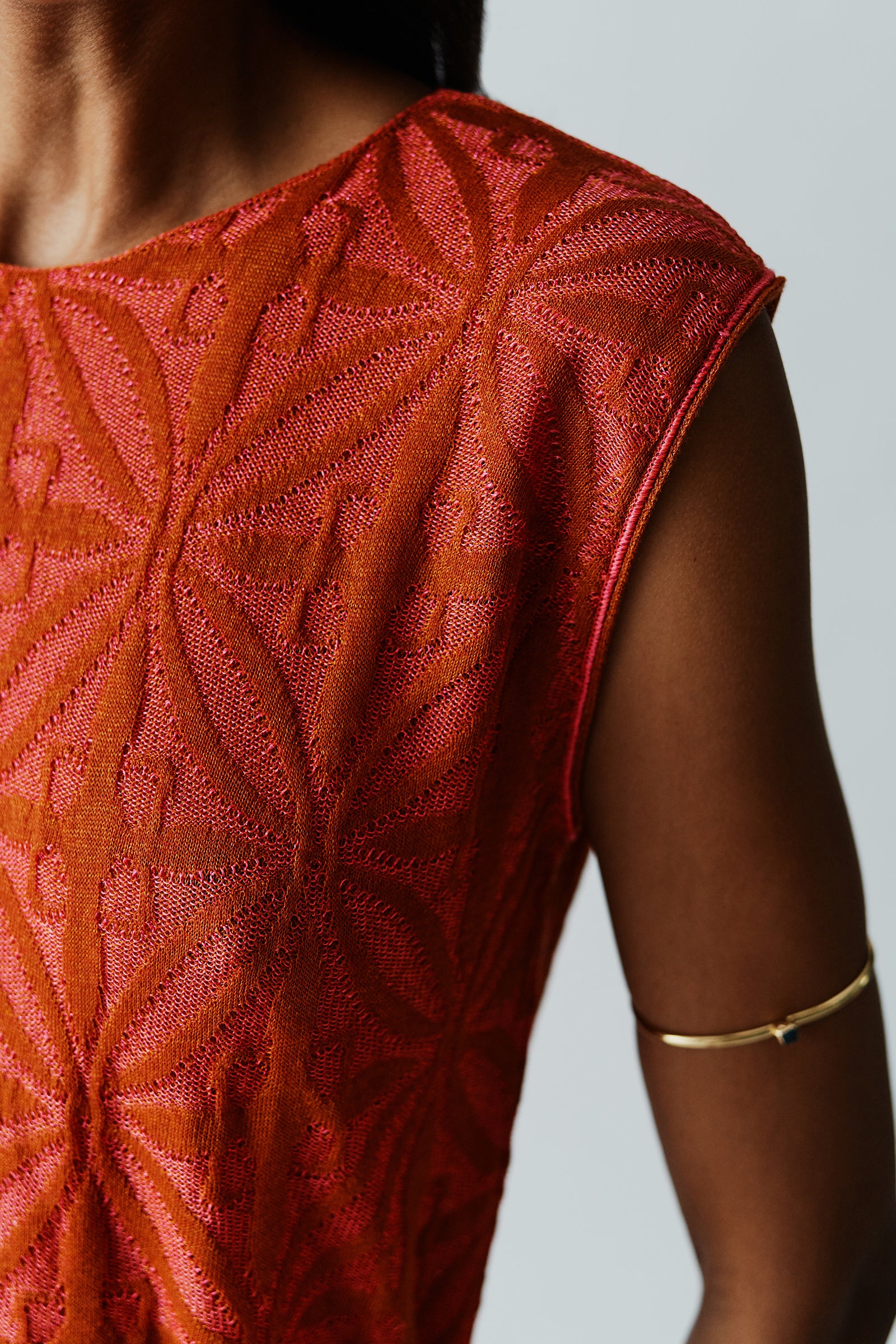 JACQUARD MAJOLICA LONG DRESS