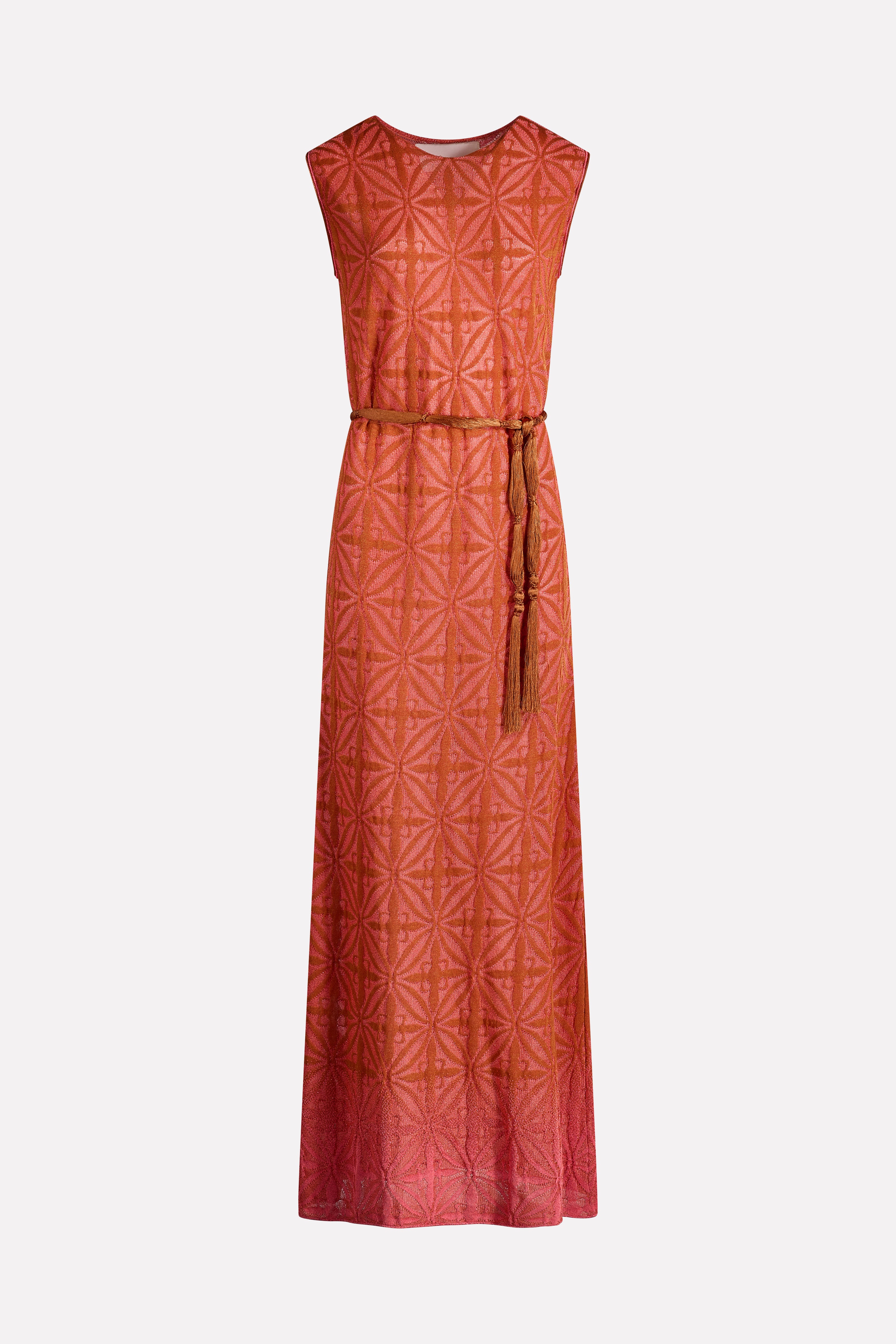 JACQUARD MAJOLICA LONG DRESS