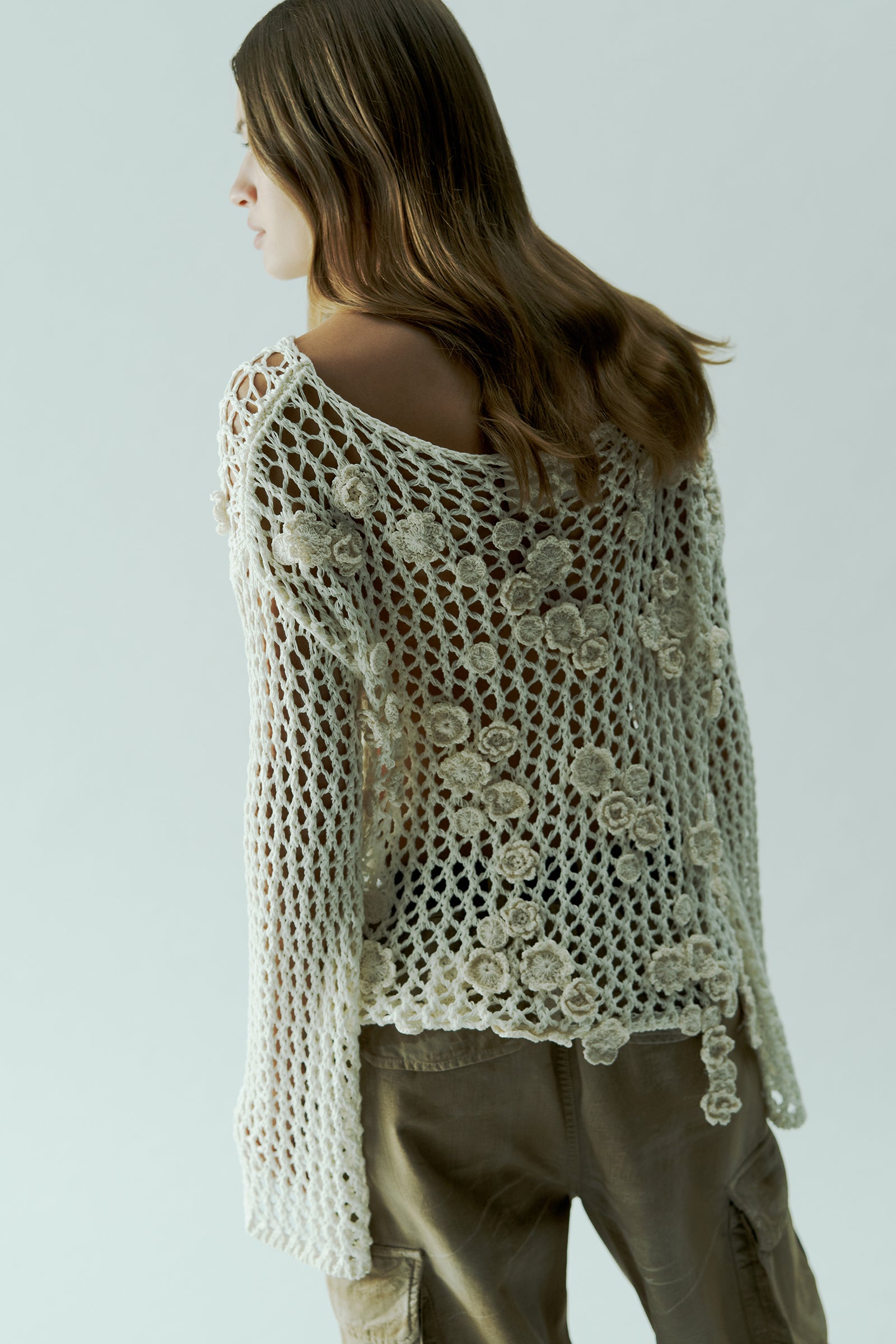 T-SHIRT CROCHET FIORI