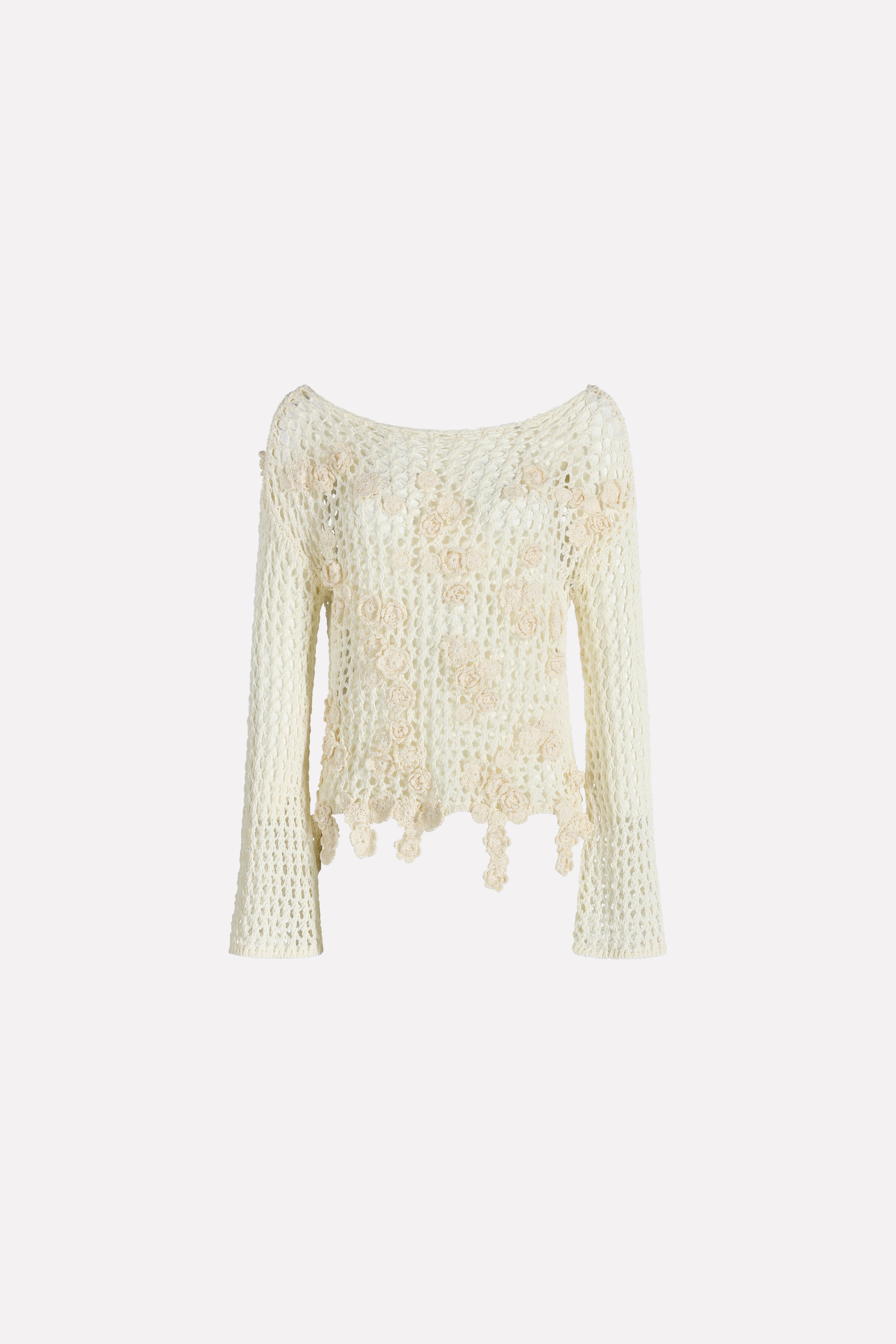 T-SHIRT CROCHET FIORI