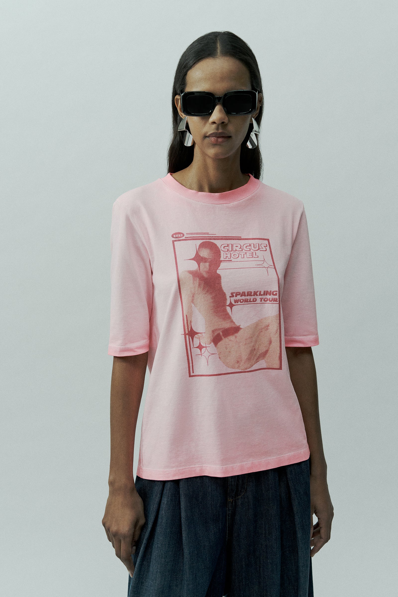 T-SHIRT MANICHE 3/4 GRAFICA