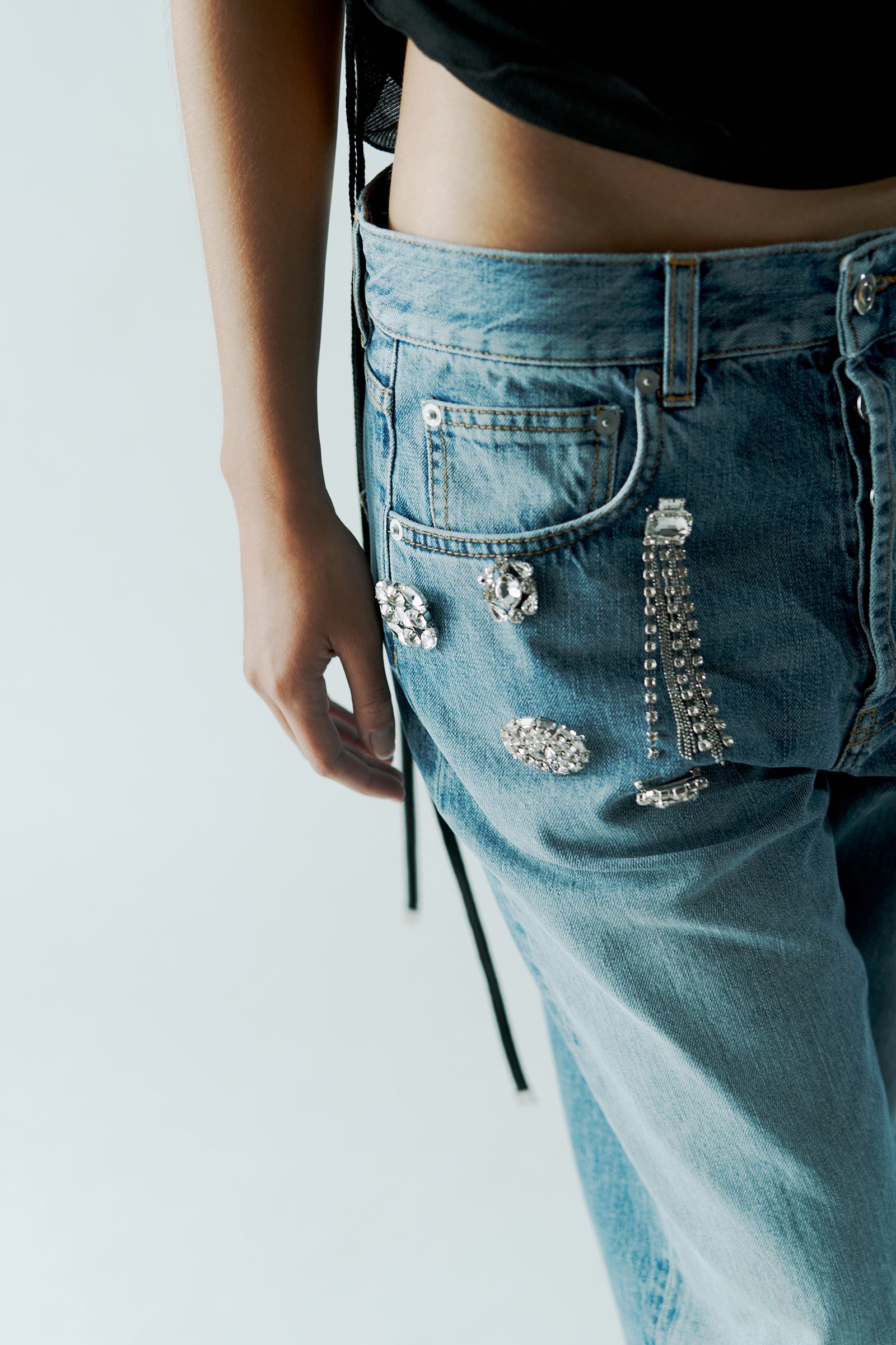 JEANS CINQUE TASCHE SPILLE