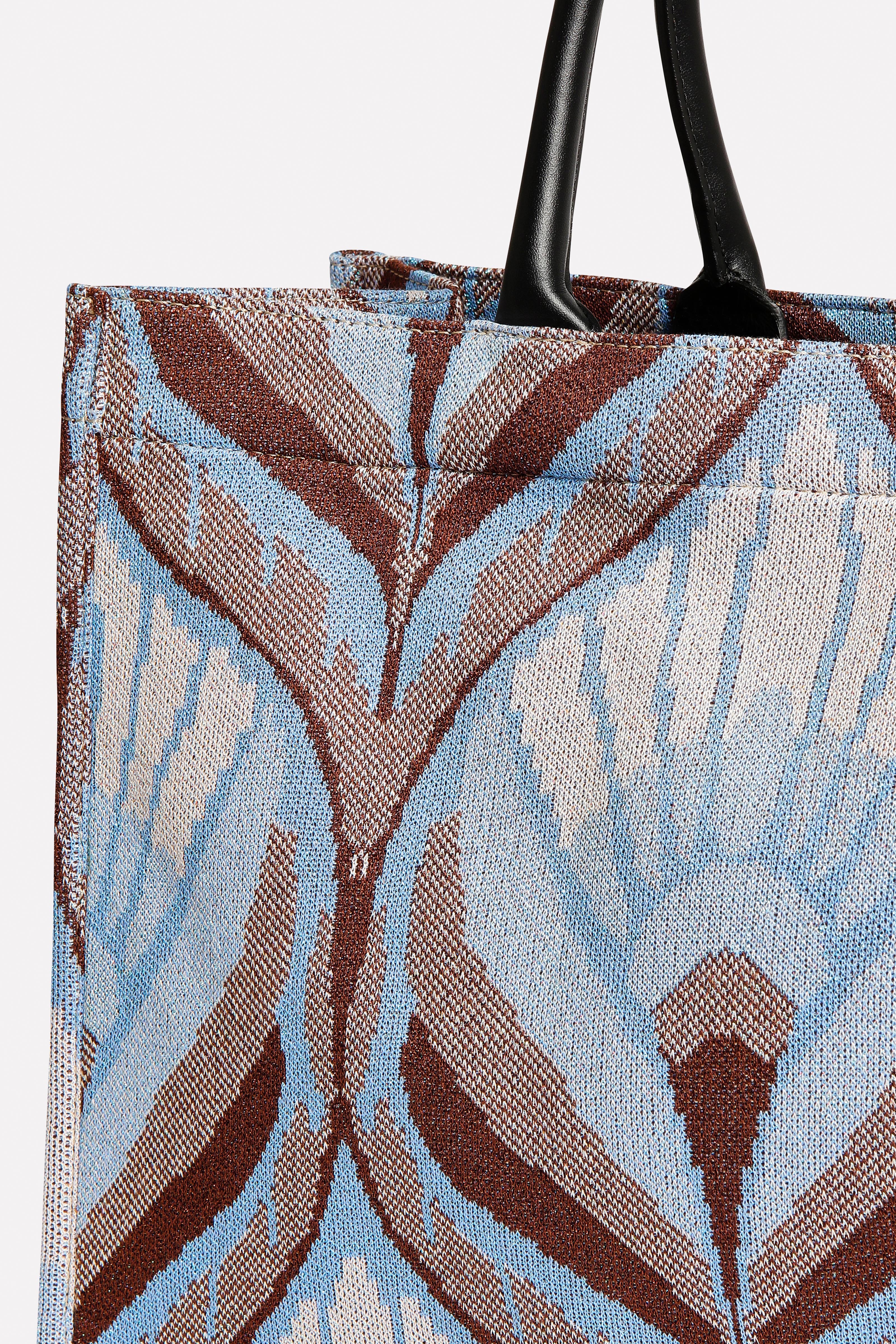 Shopper jacquard grafico