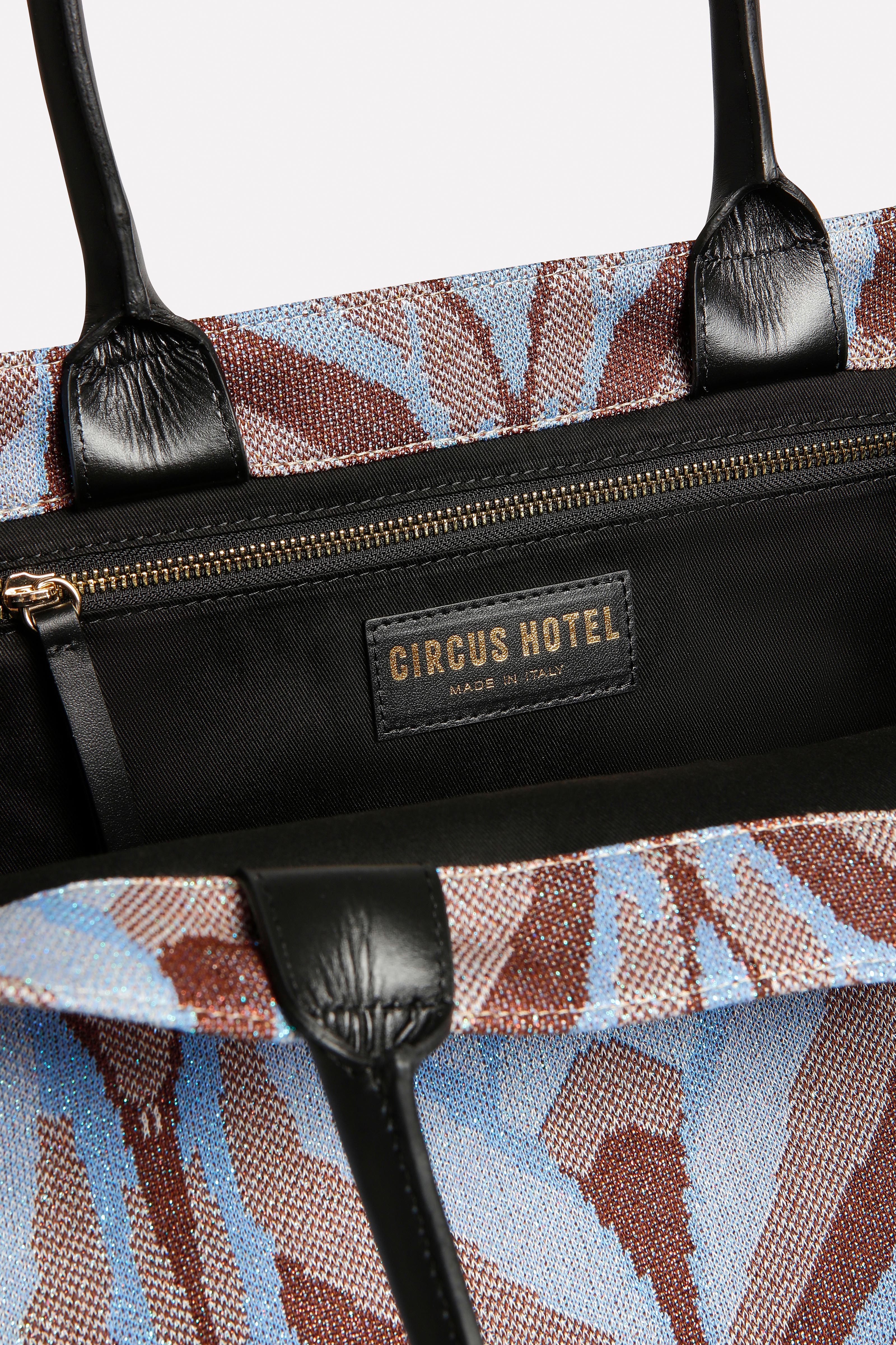 Shopper jacquard grafico