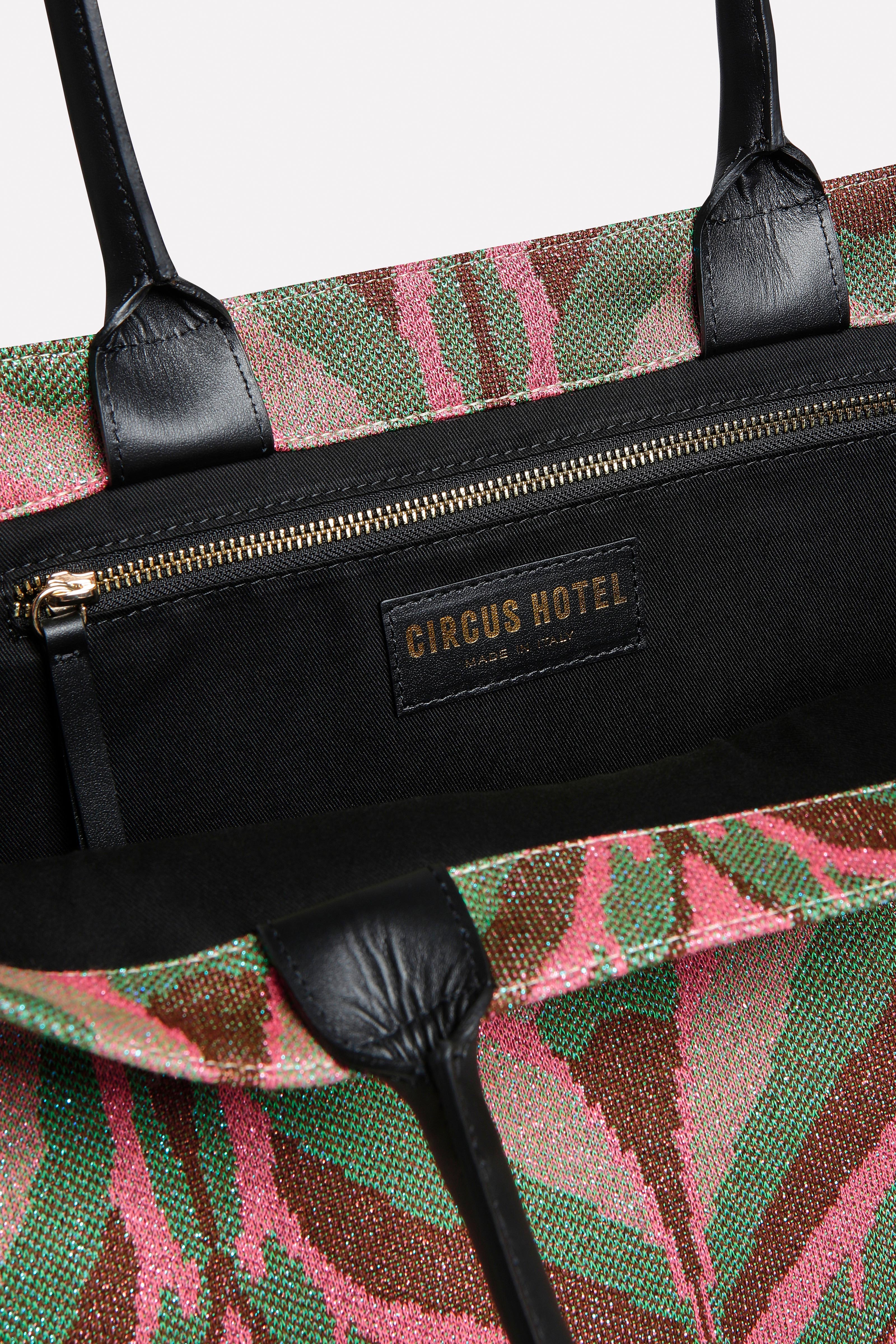 Shopper jacquard grafico