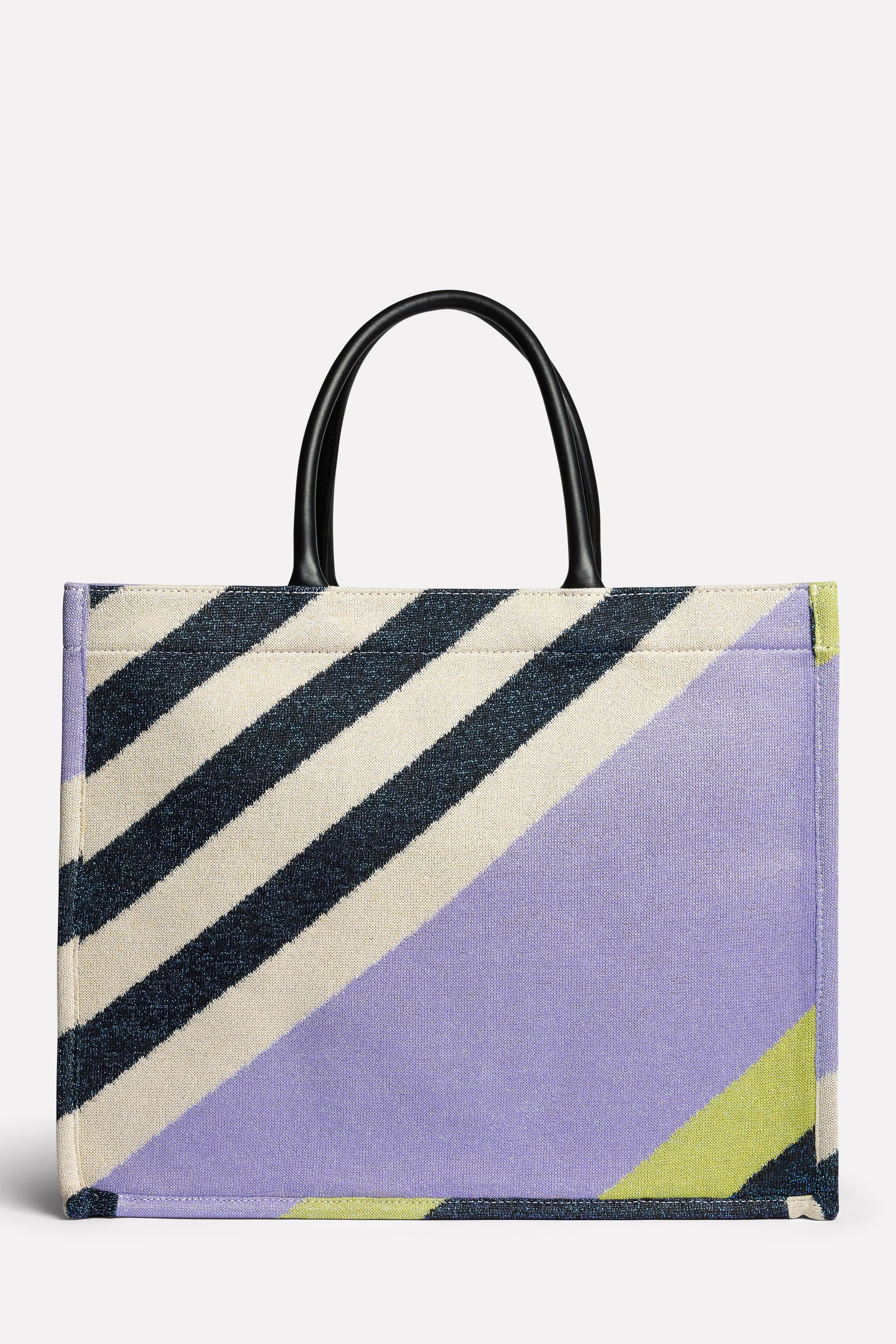 Shopper jacquard grafico