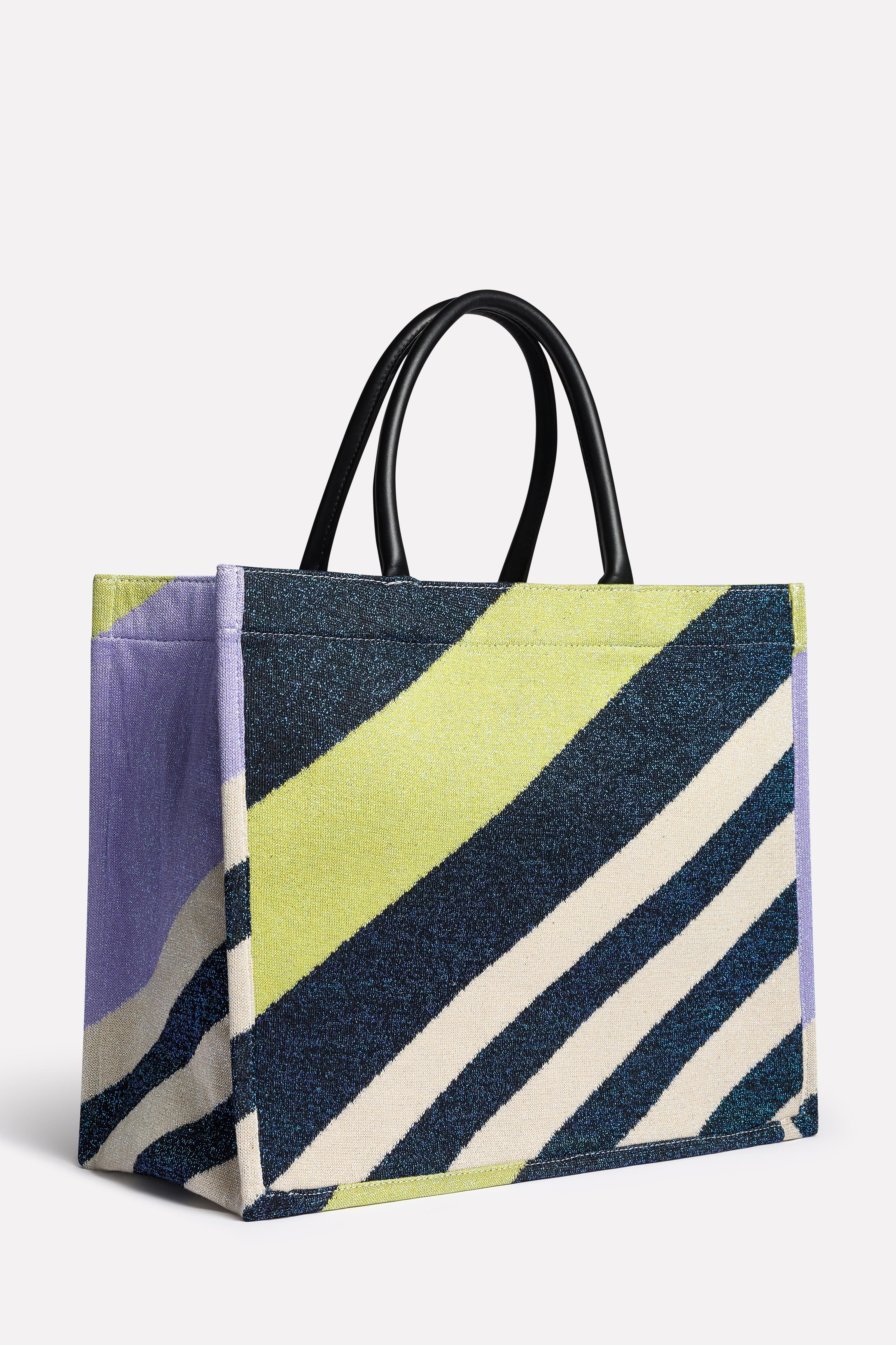 Shopper jacquard grafico