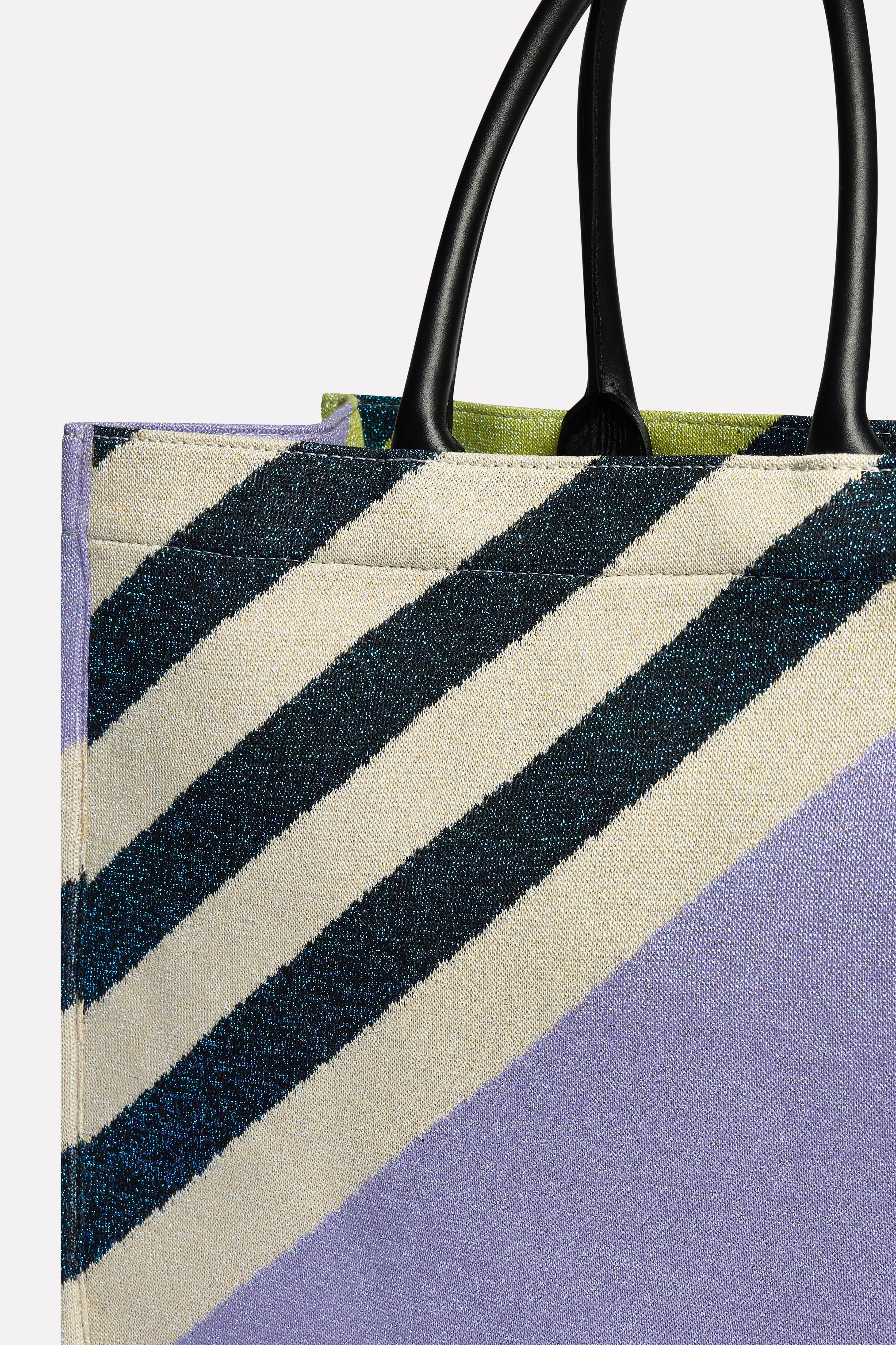 Shopper jacquard grafico