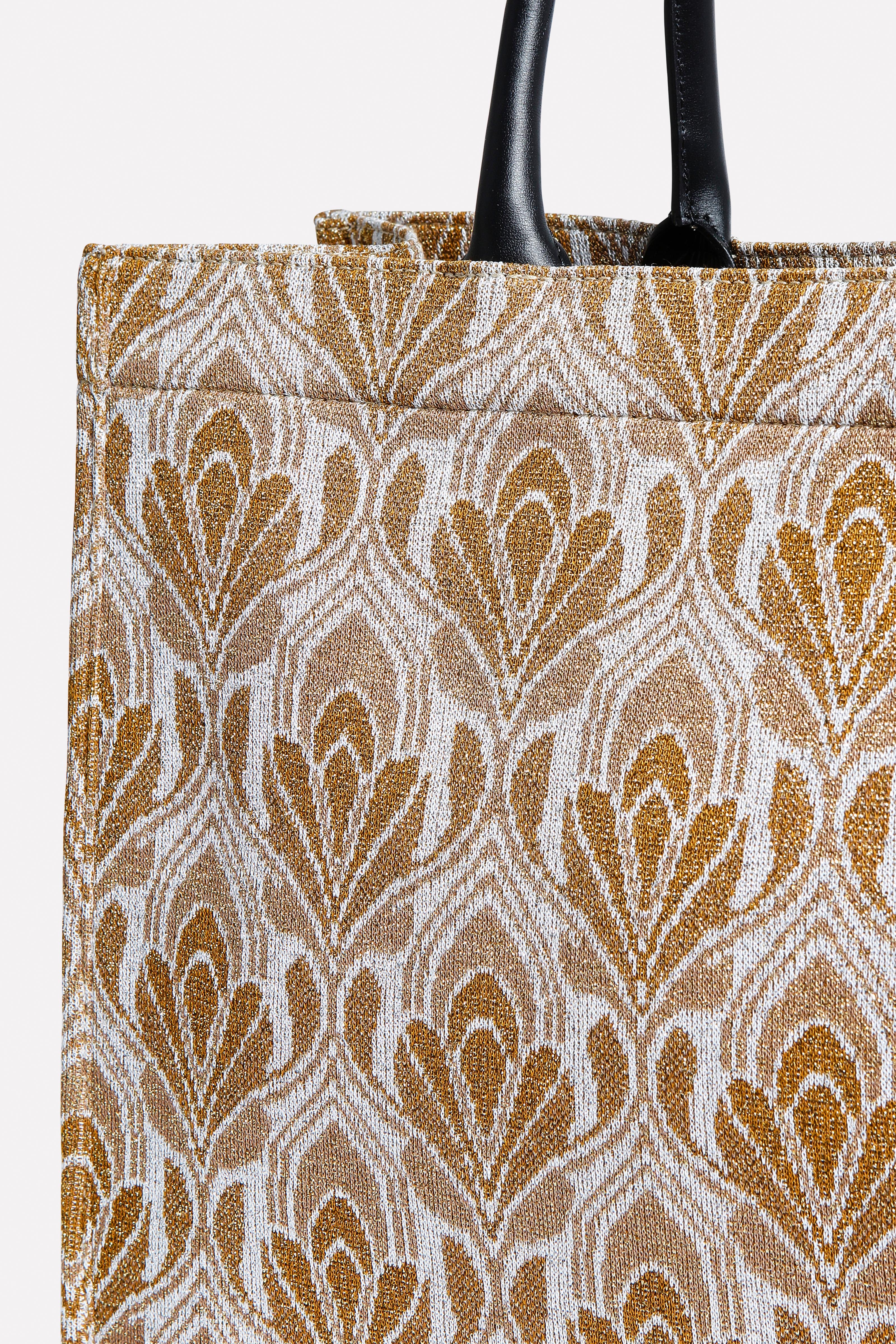 Shopper jacquard grafico