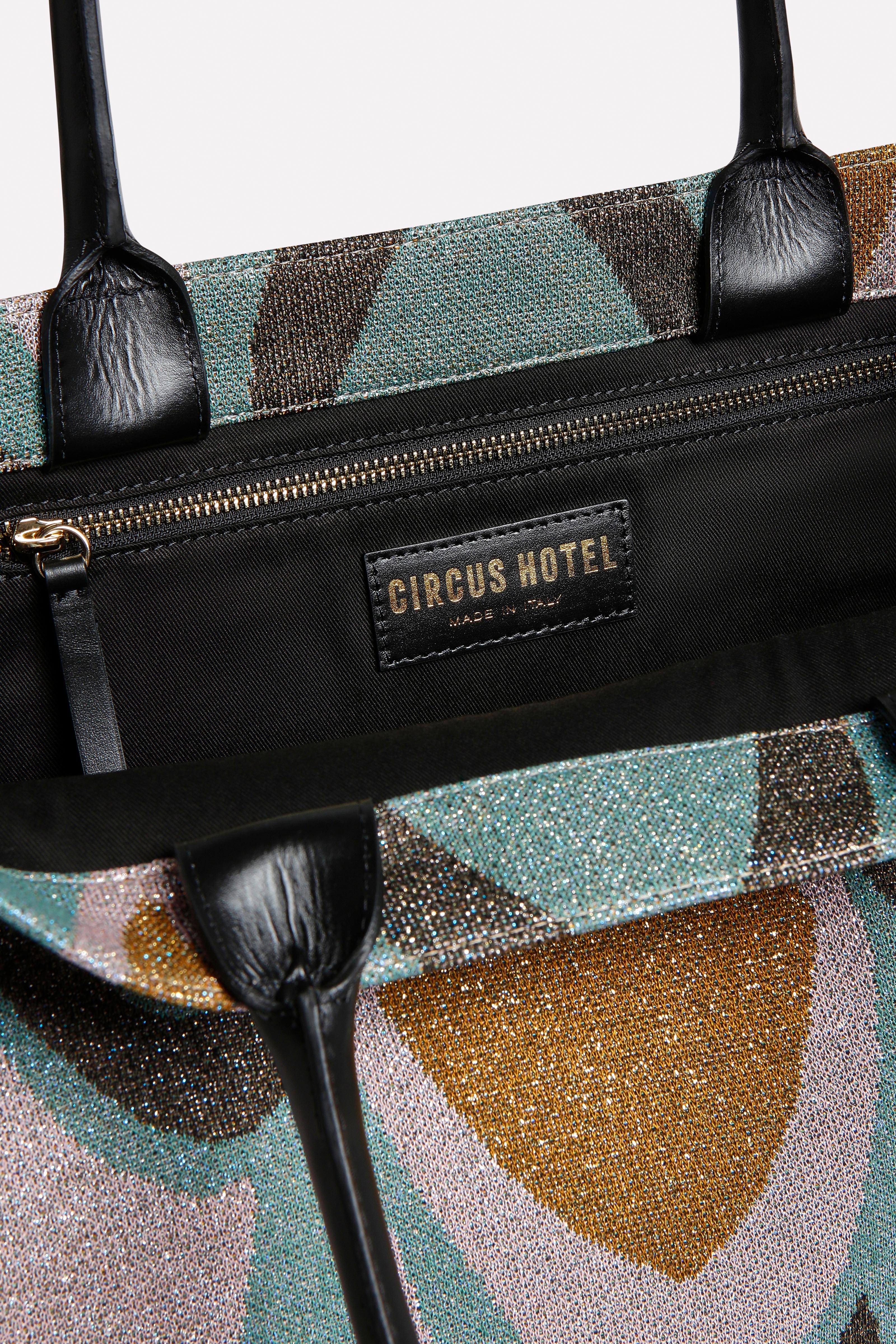 Shopper jacquard grafico