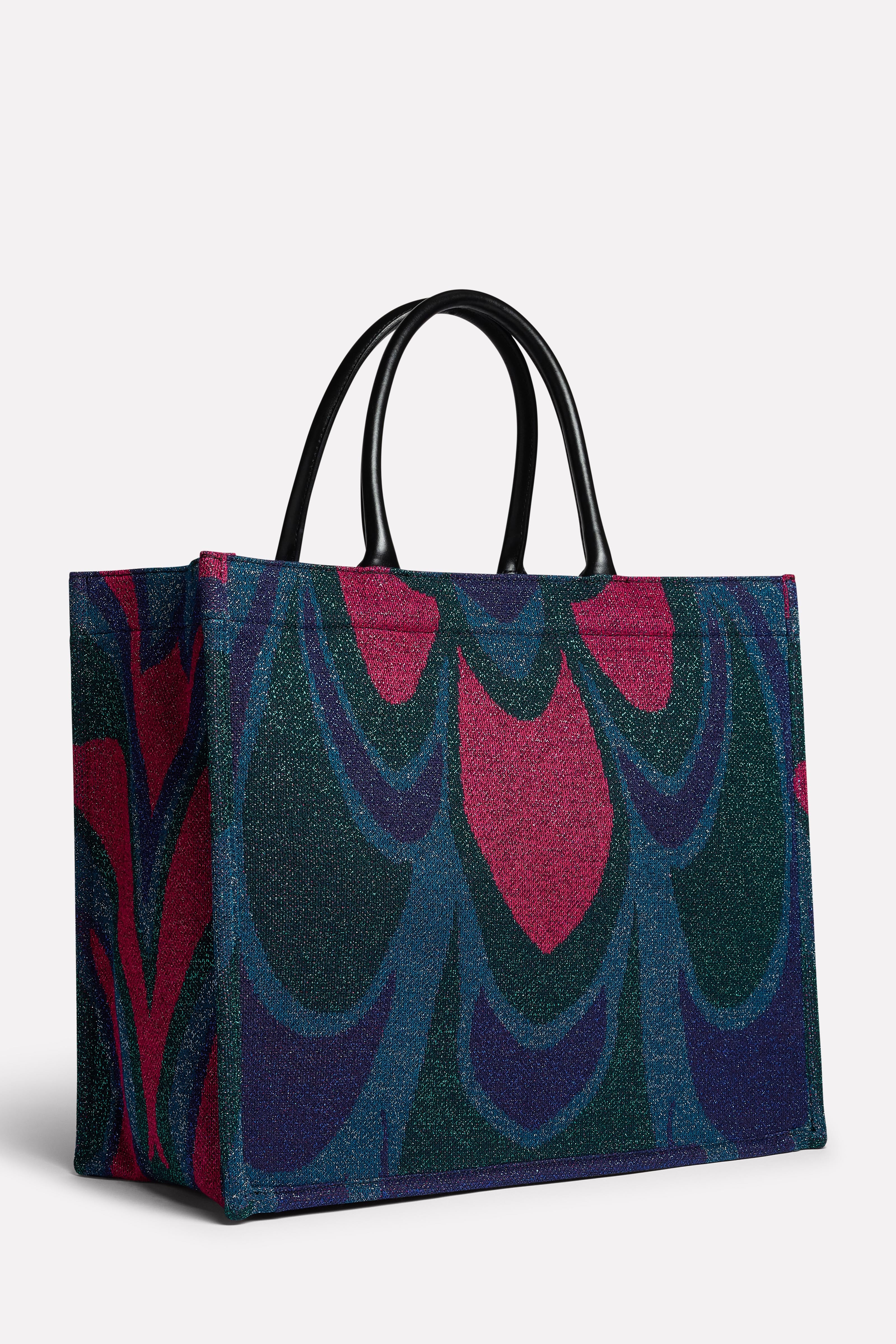 Shopper jacquard grafico