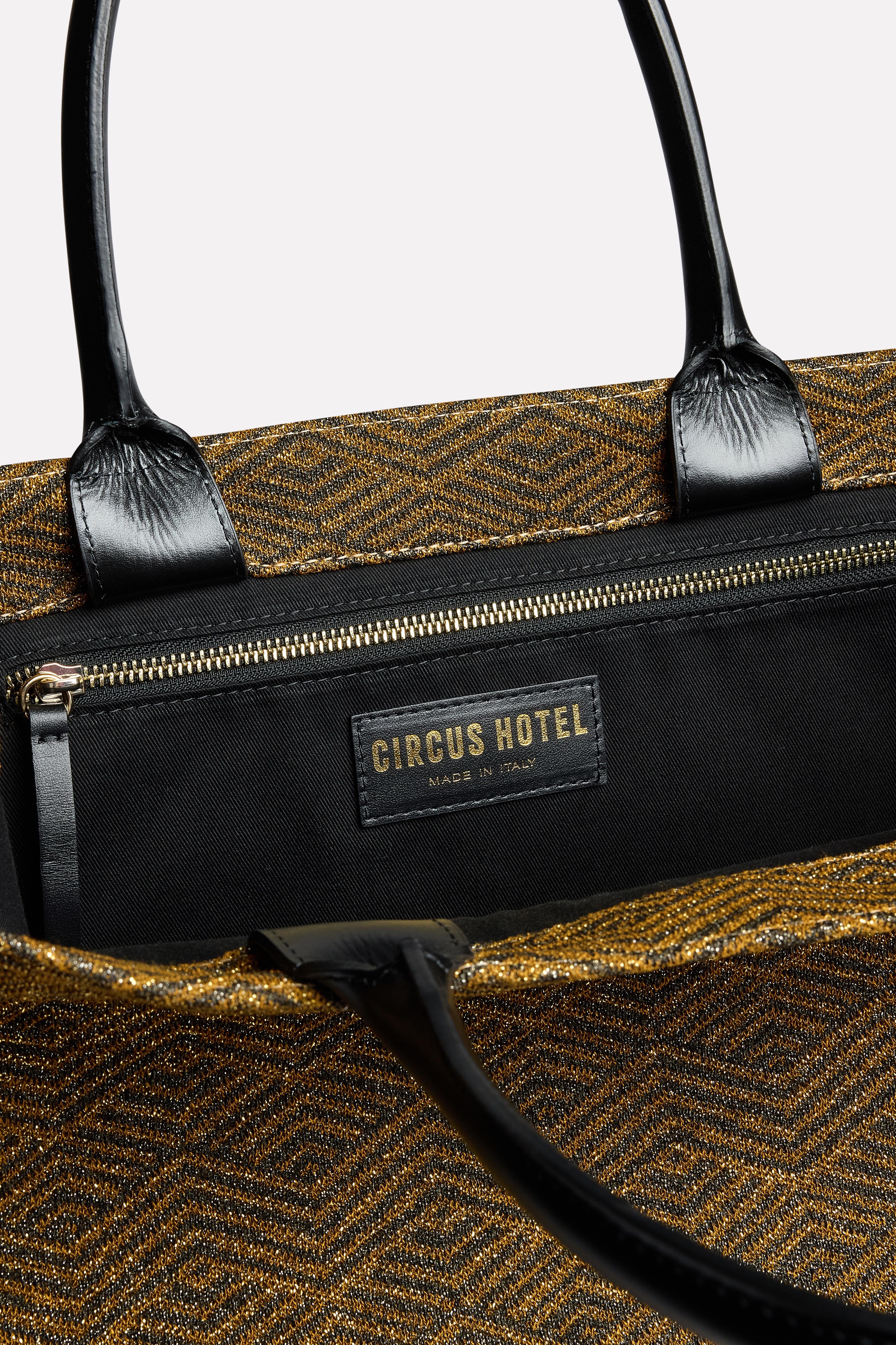 Shopper jacquard grafico