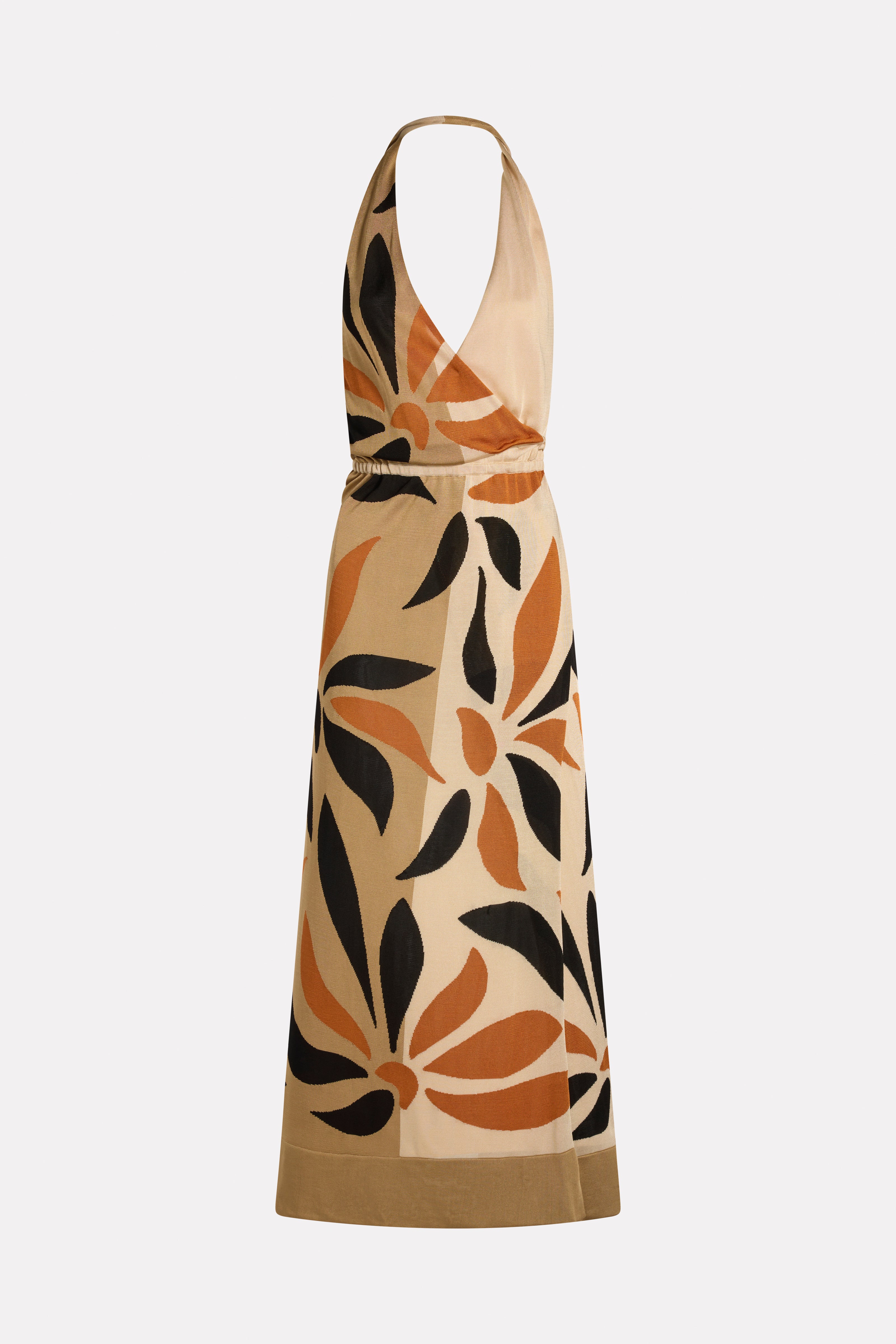 VISCOSE INLAY DRESS