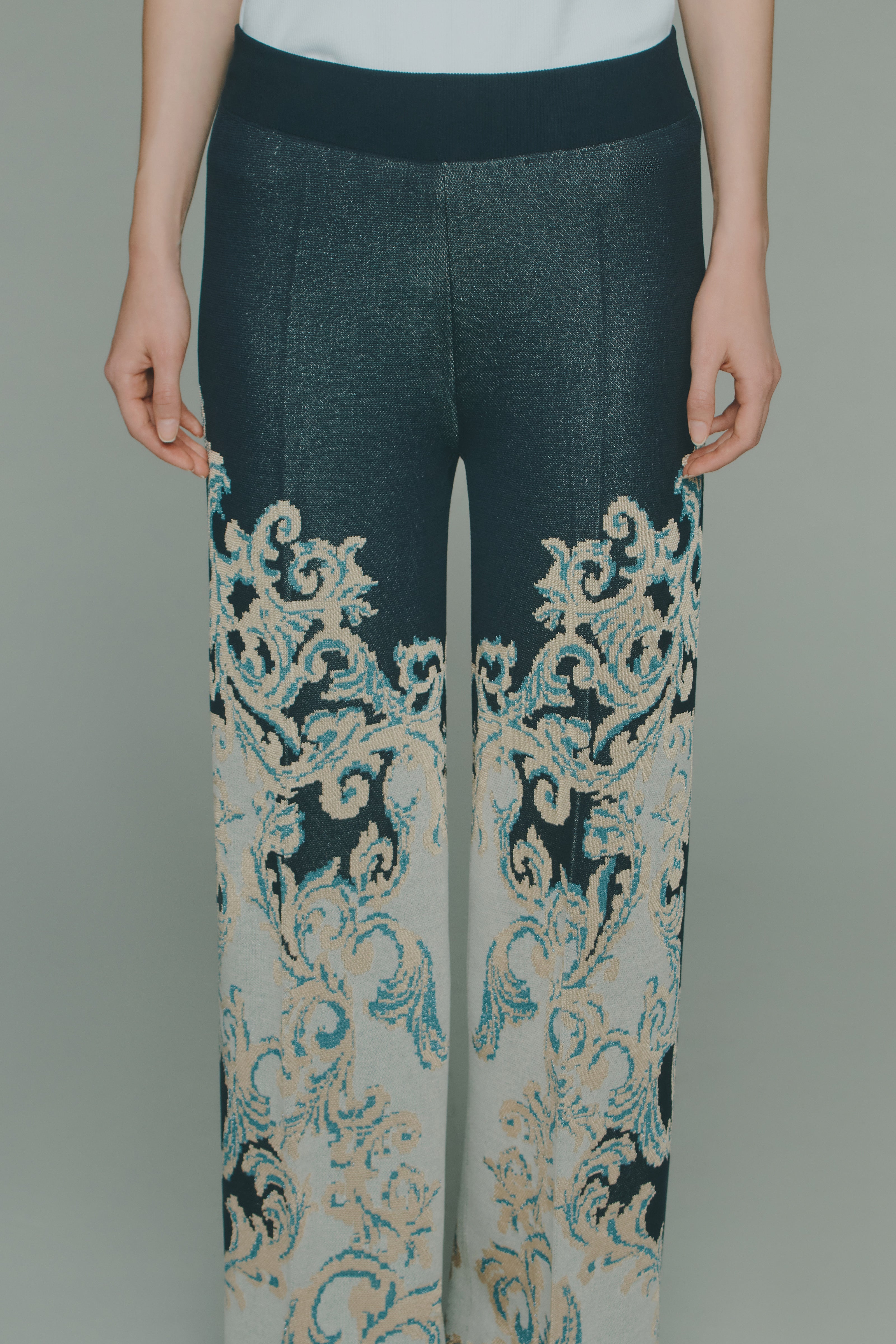 PANTALONE COTONE JACQUARD