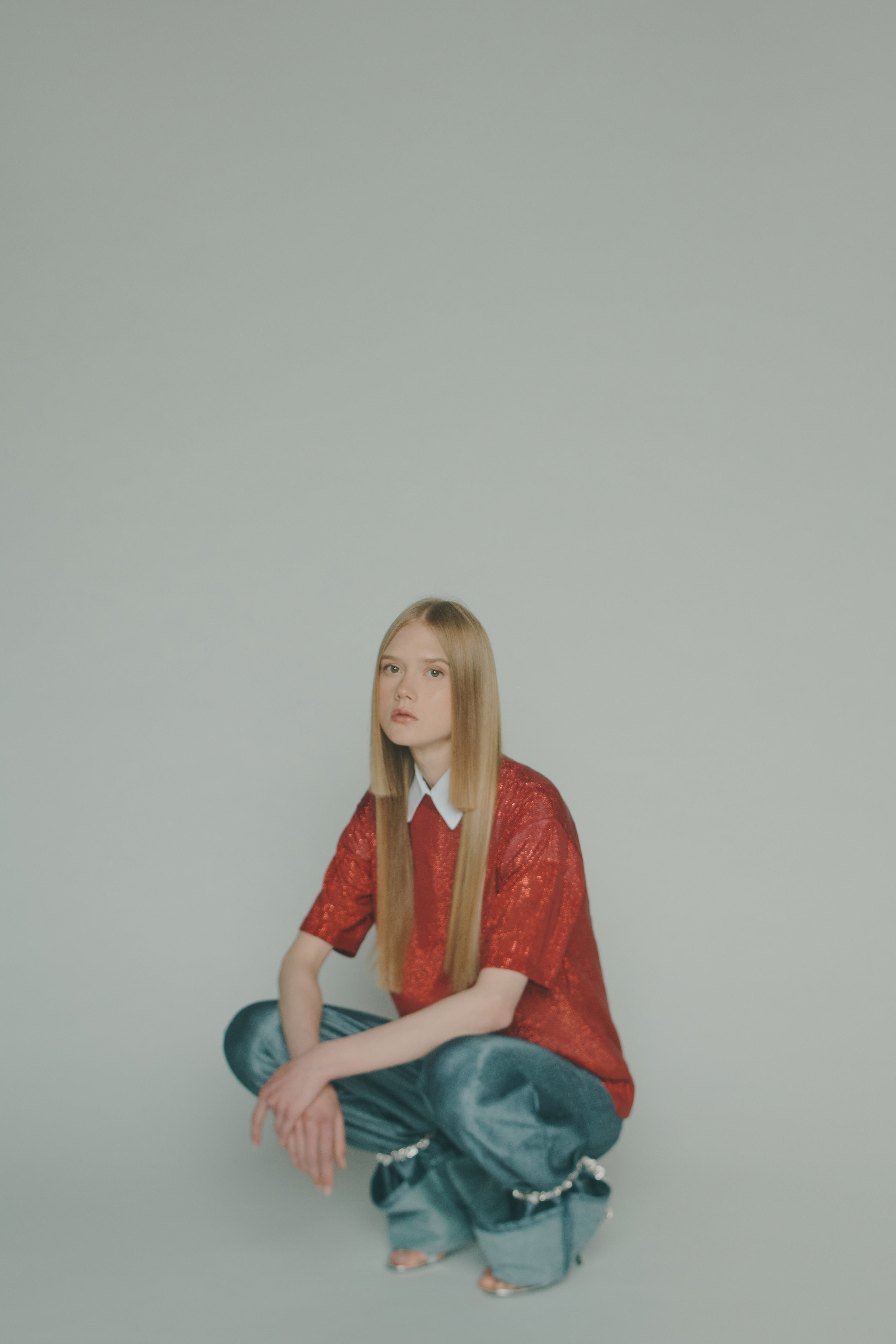 MICRO BEADED VISCOSE T-SHIRT