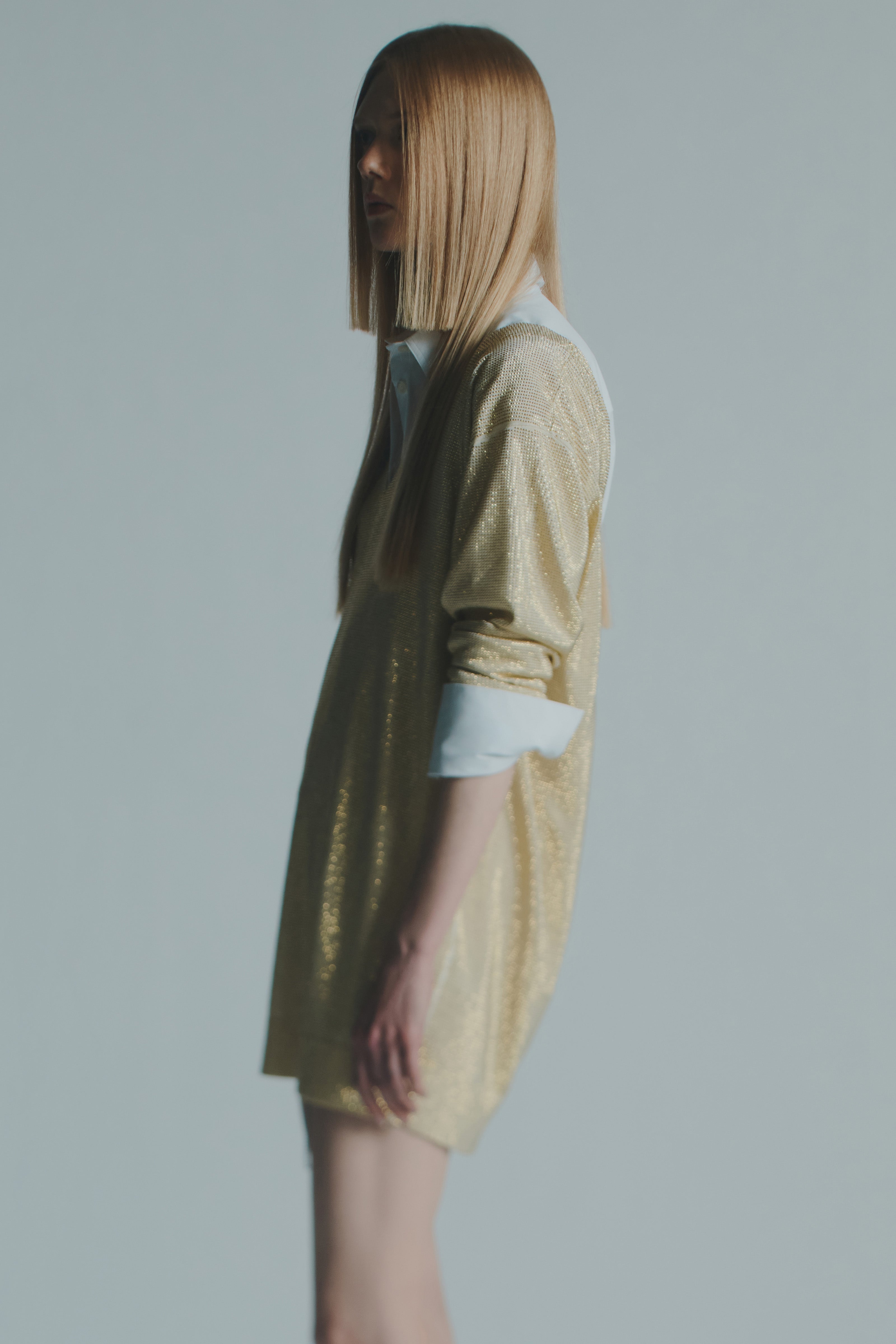 MICRO BEADED MINI DRESS