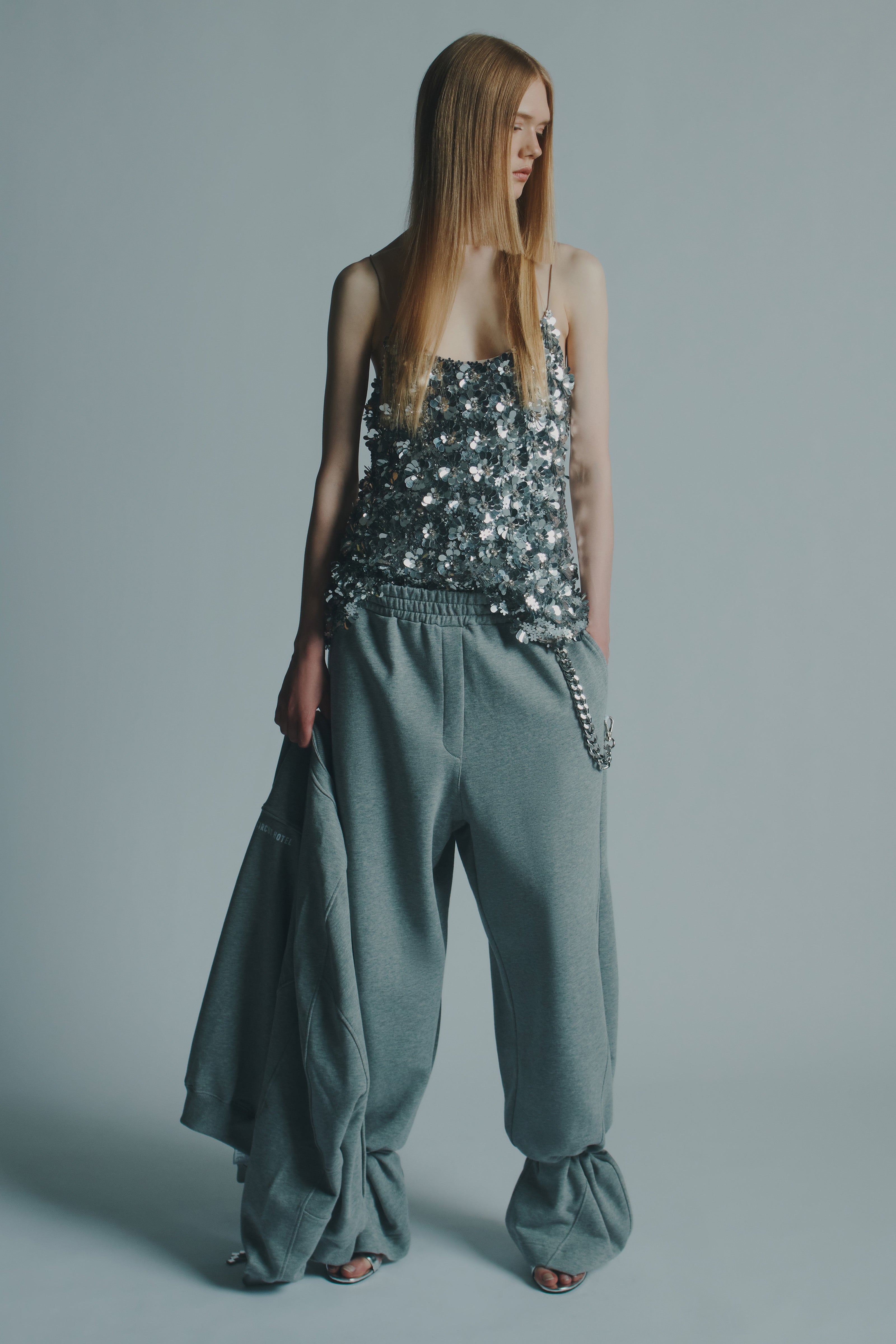 EMBROIDERED SEQUIN TOP