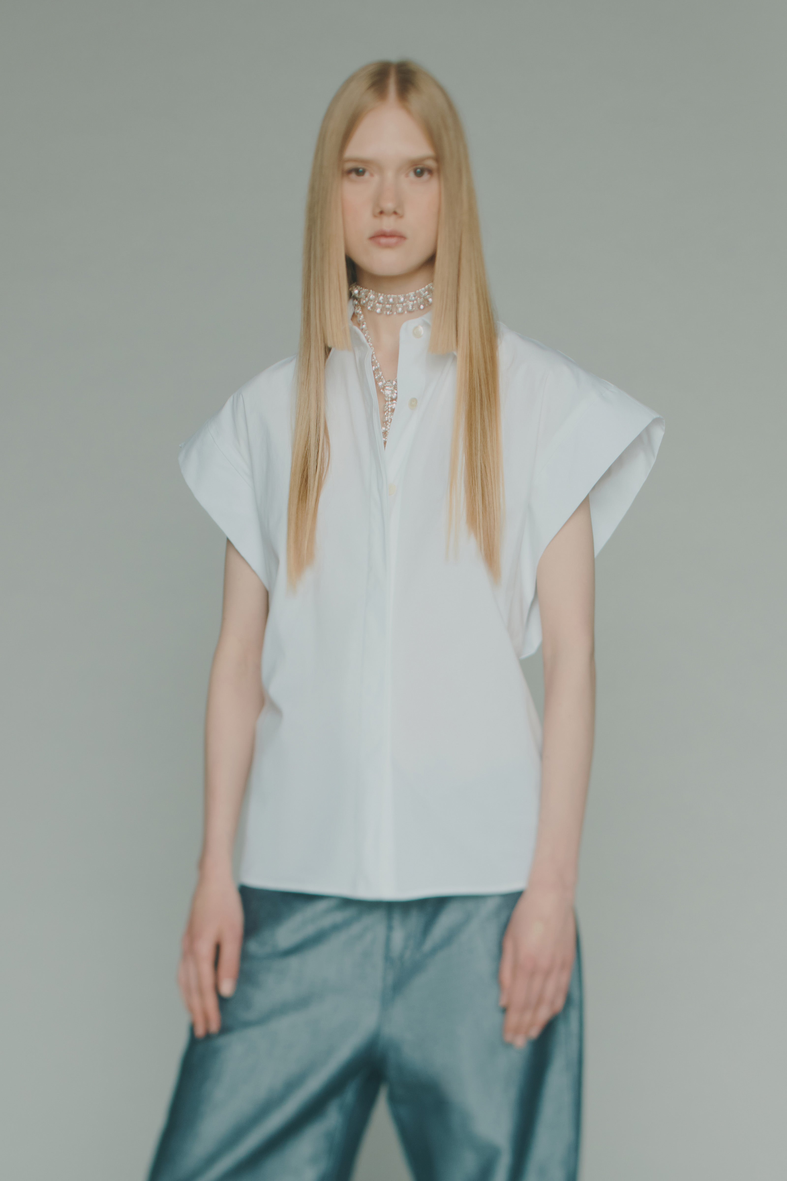 CAMICIA POPELINE DETTAGLIO MANICHE