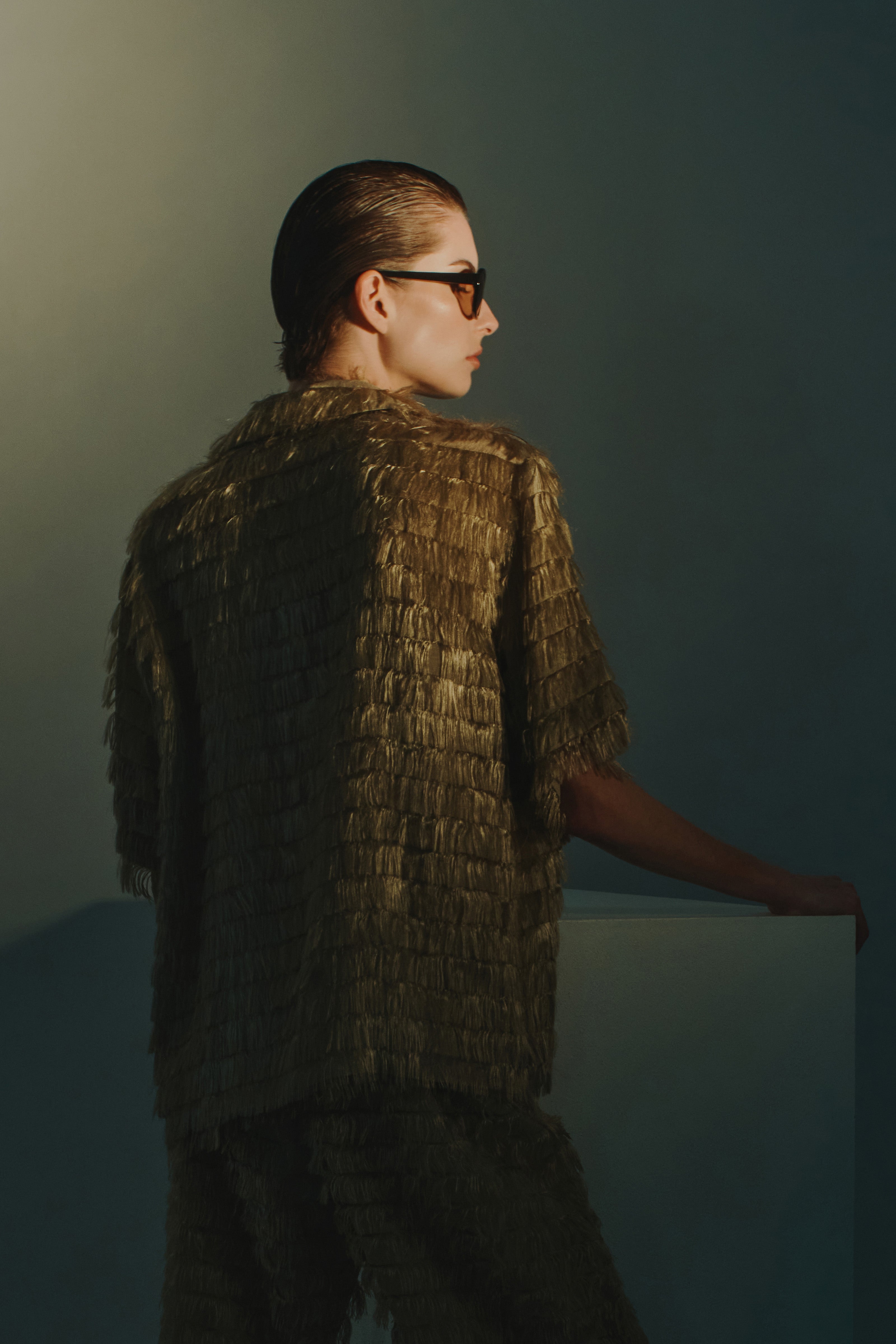 CAMICIA TESSUTO FRANGE