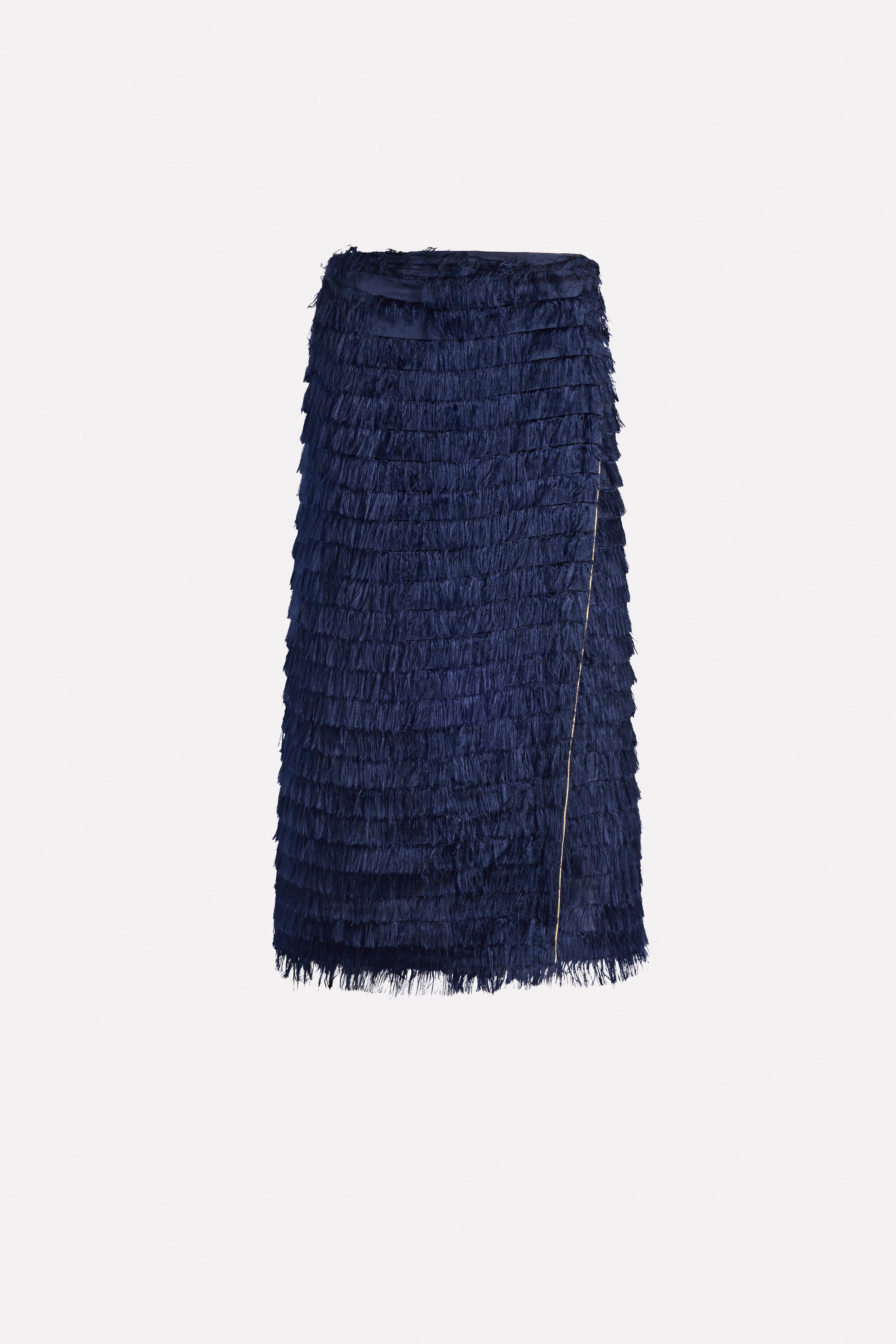 FRINGED FABRIC SKIRT
