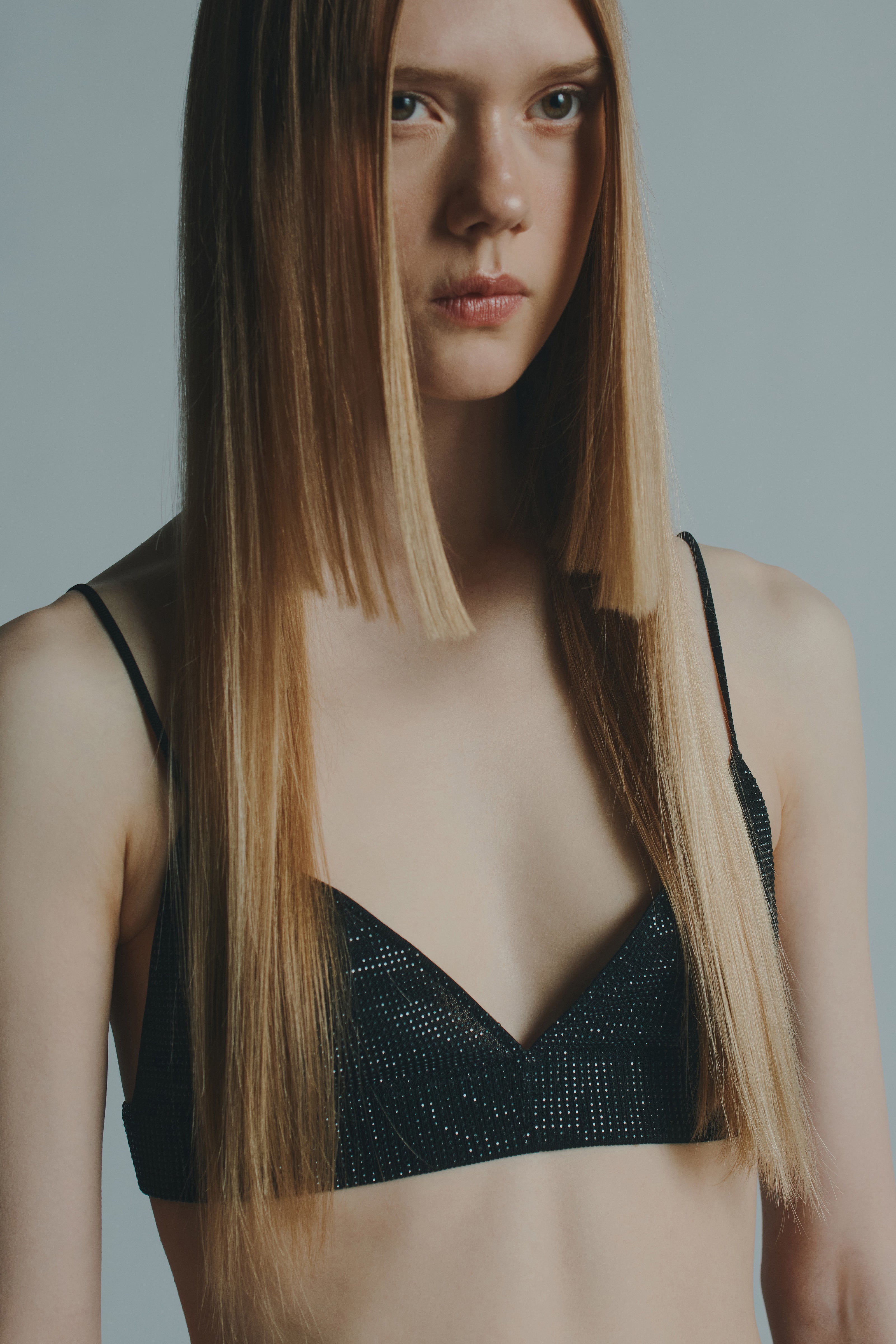 FIVE POCKET ORGANZA JEANS