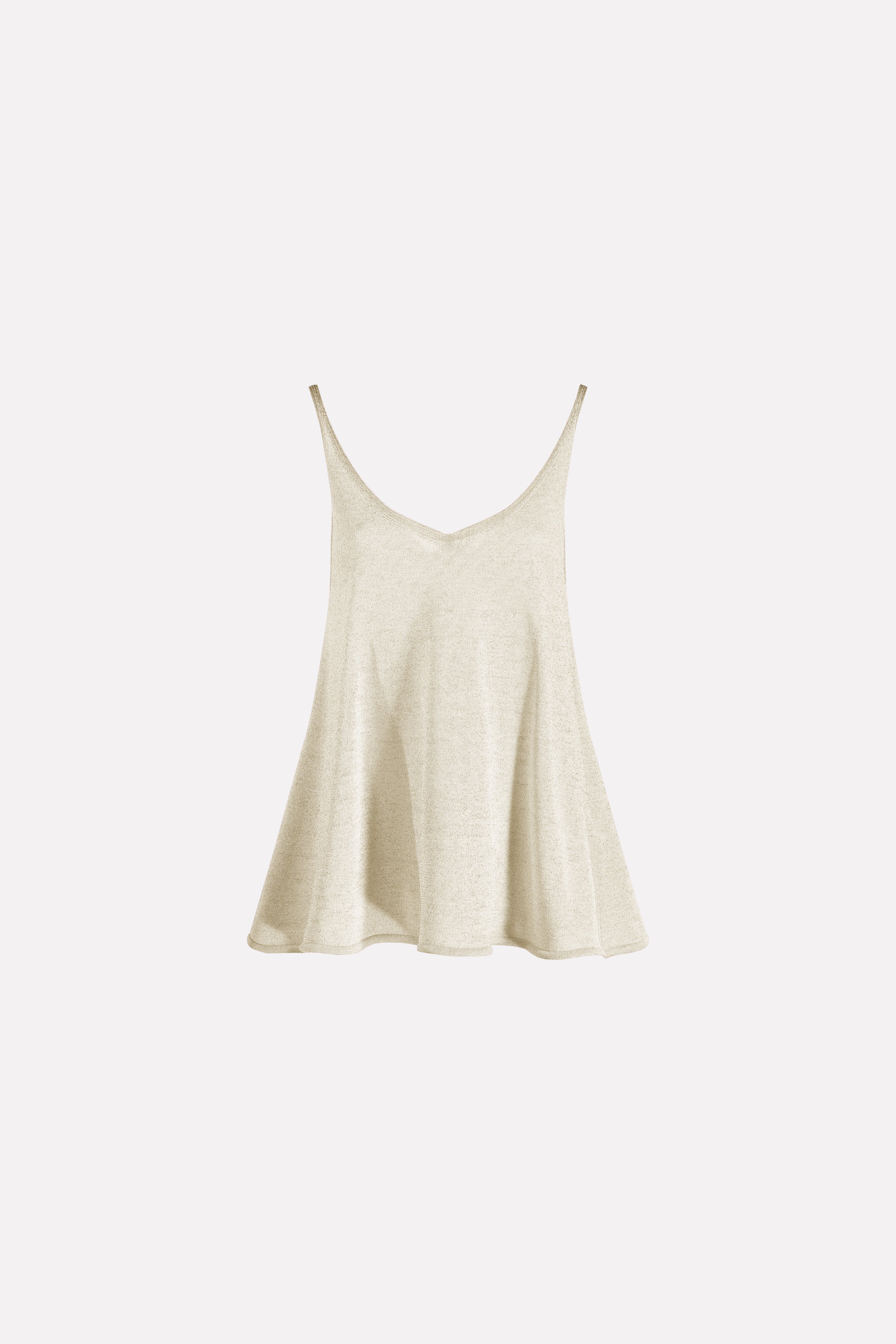 TANK TOP WITH FLARED DETAIL