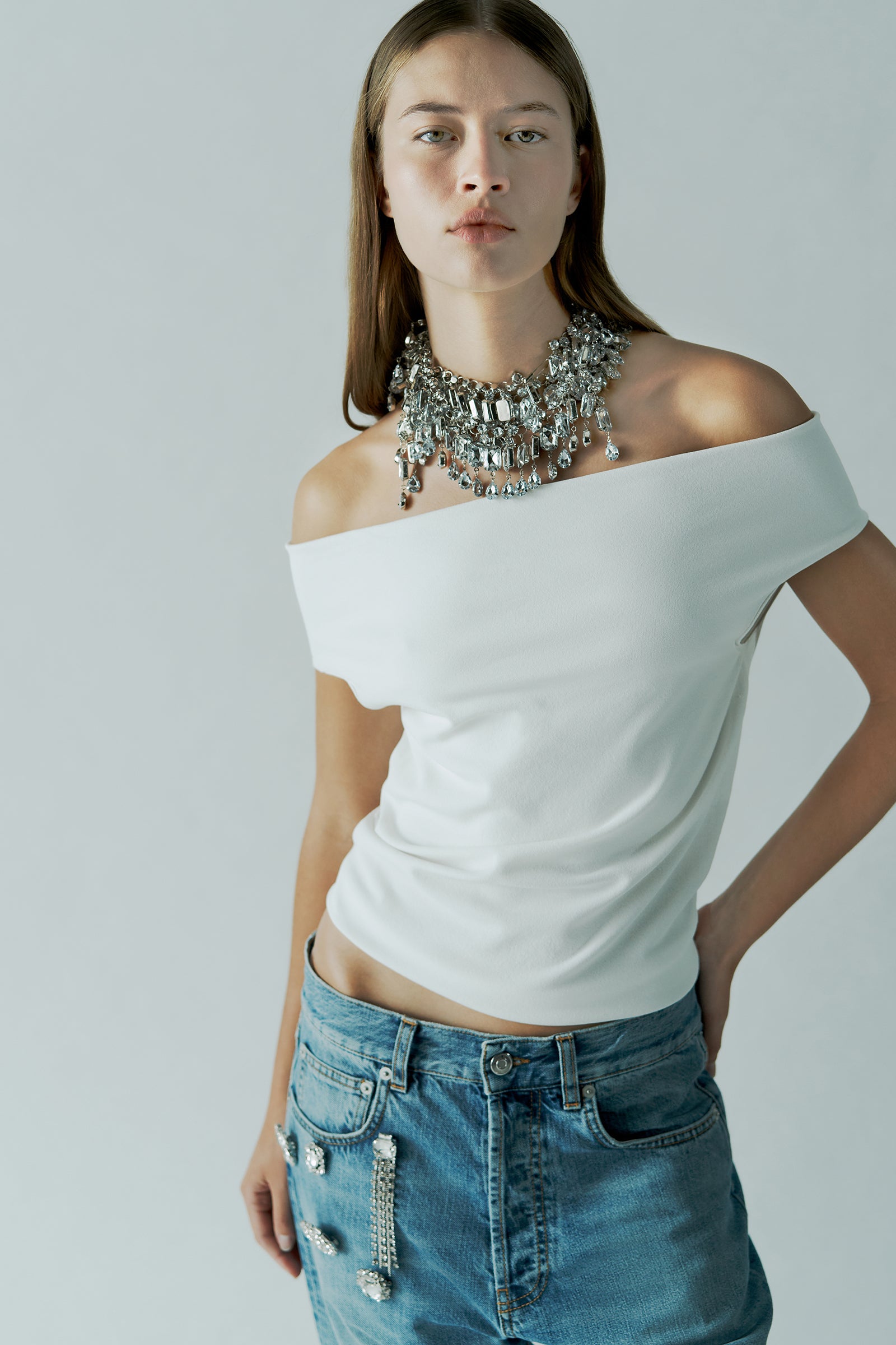 BARDOT NECKLINE TOP