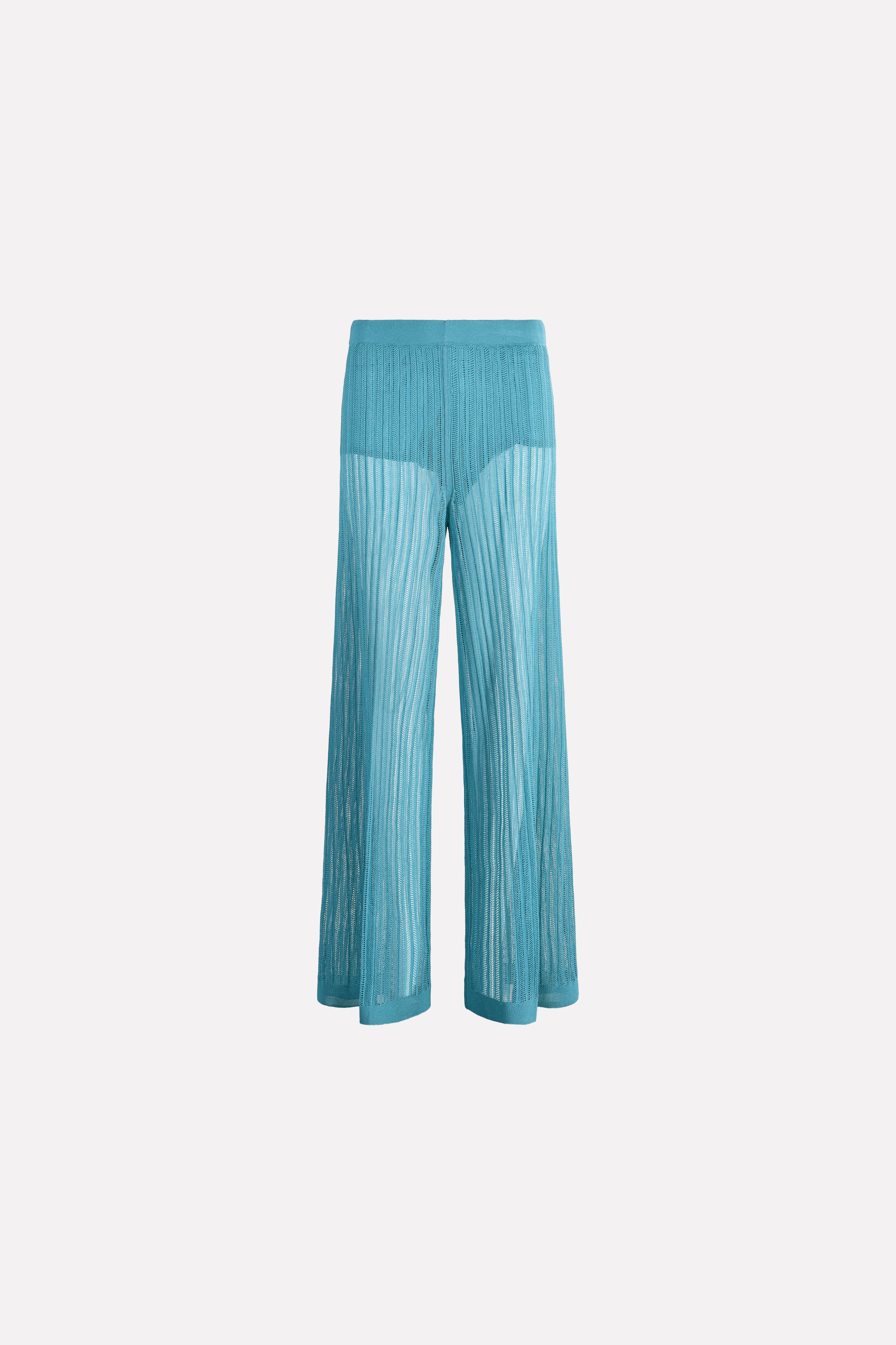 SEMI-TRANSPARENT CULOTTE TROUSERS