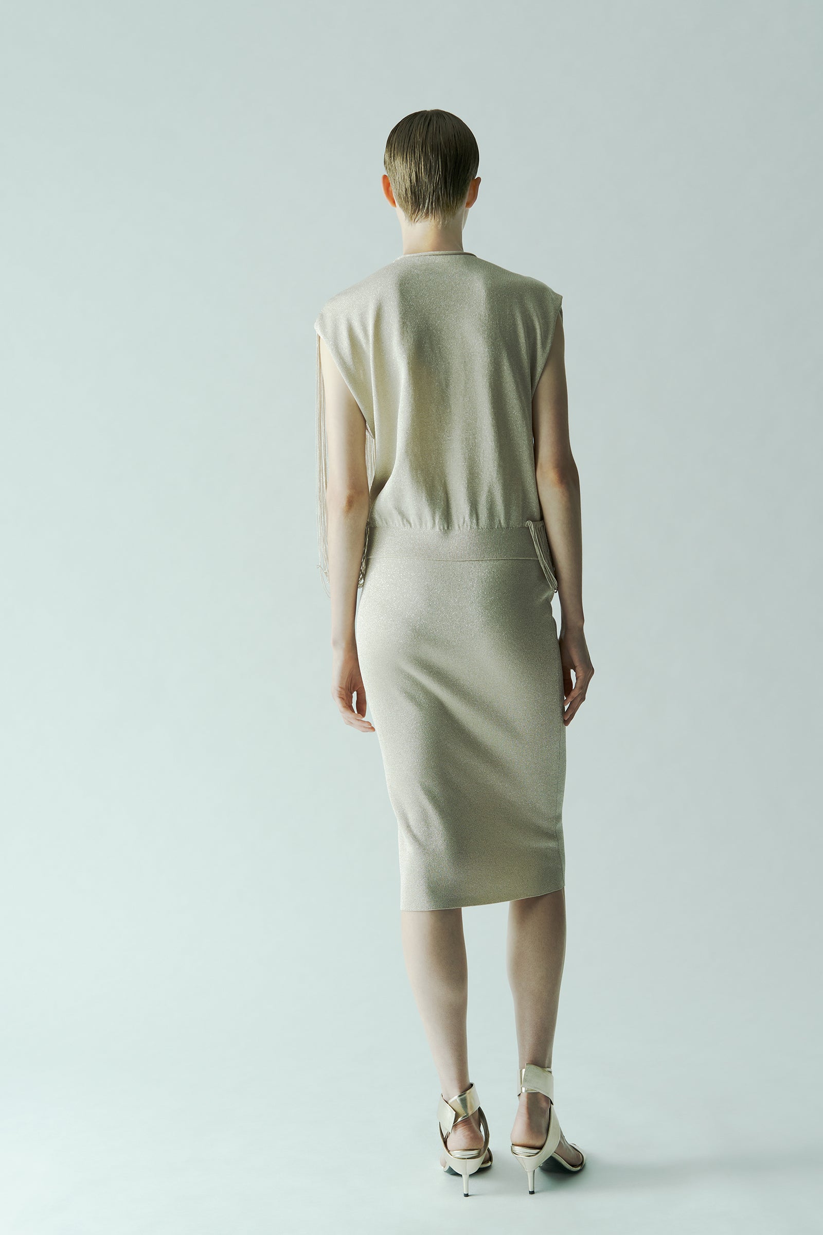 MIDI DRESS WITH FRINGES