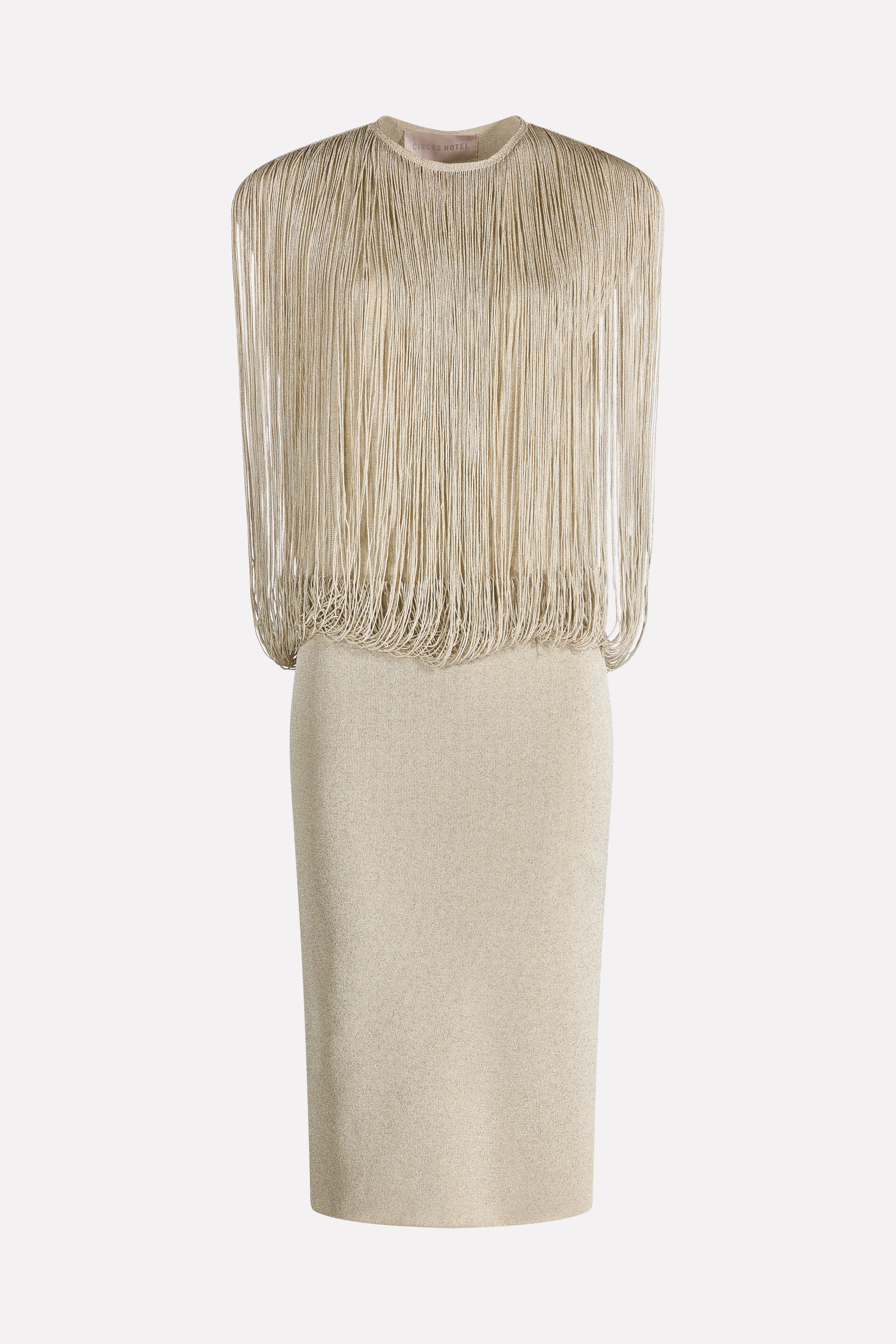 MIDI DRESS WITH FRINGES