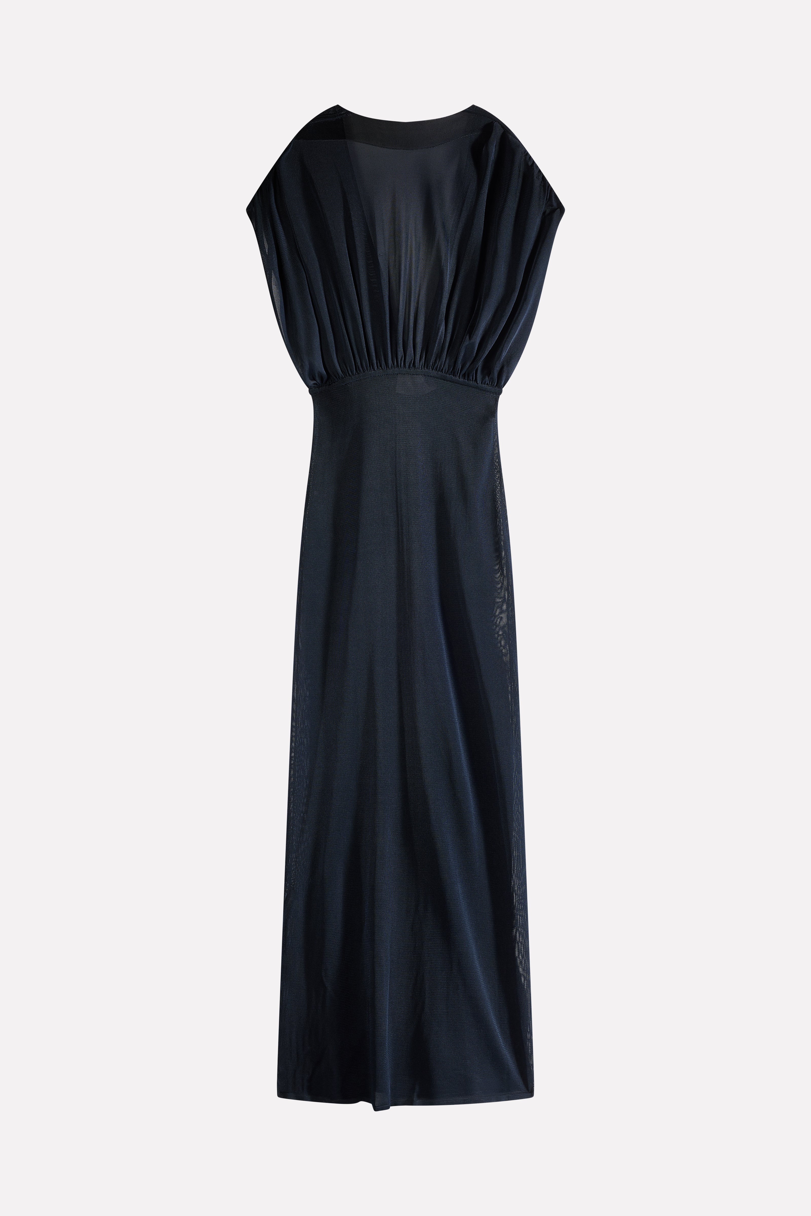 LONG DRAPED DRESS