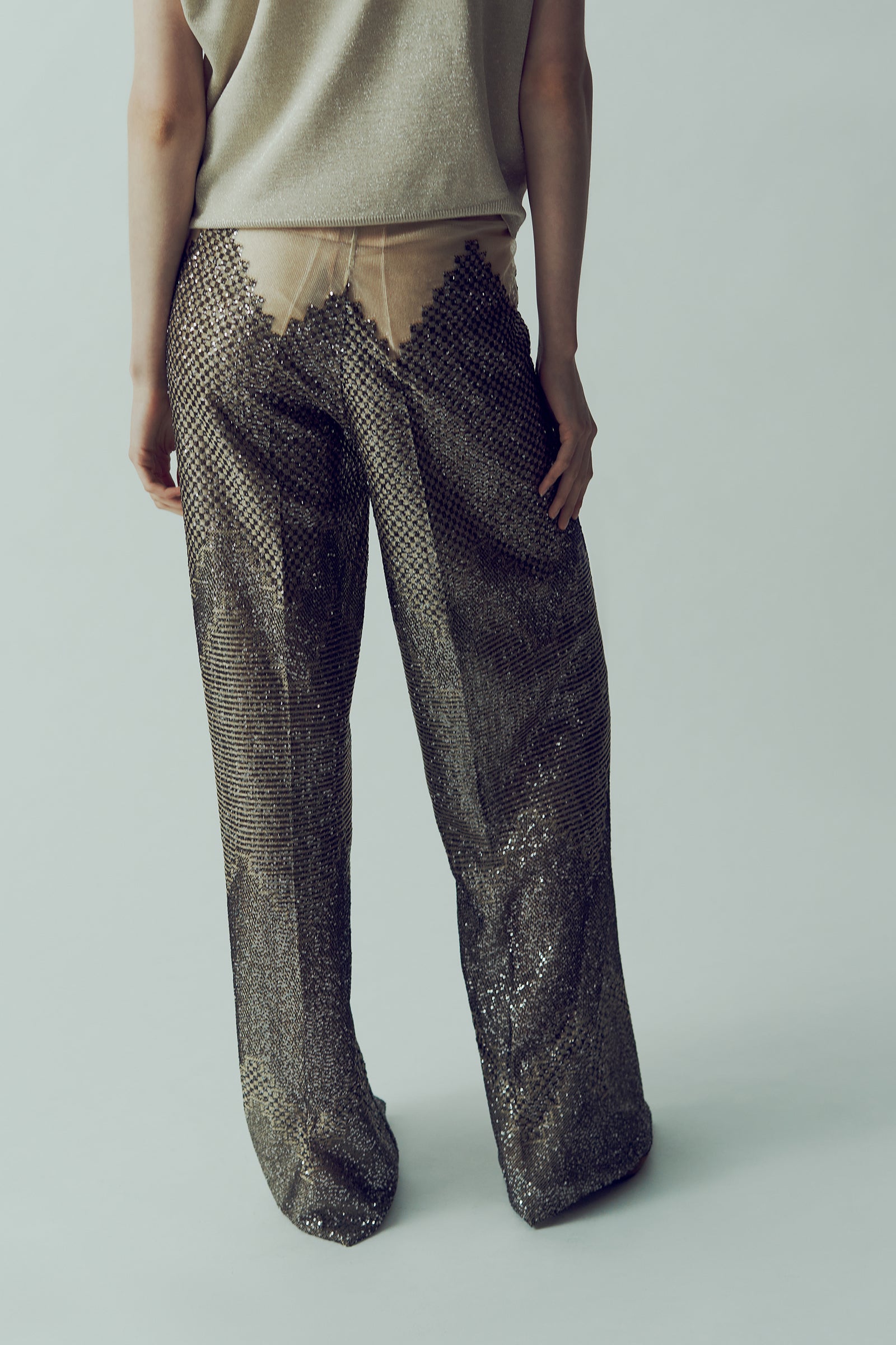 GEOMETRIC DESIGN TROUSERS