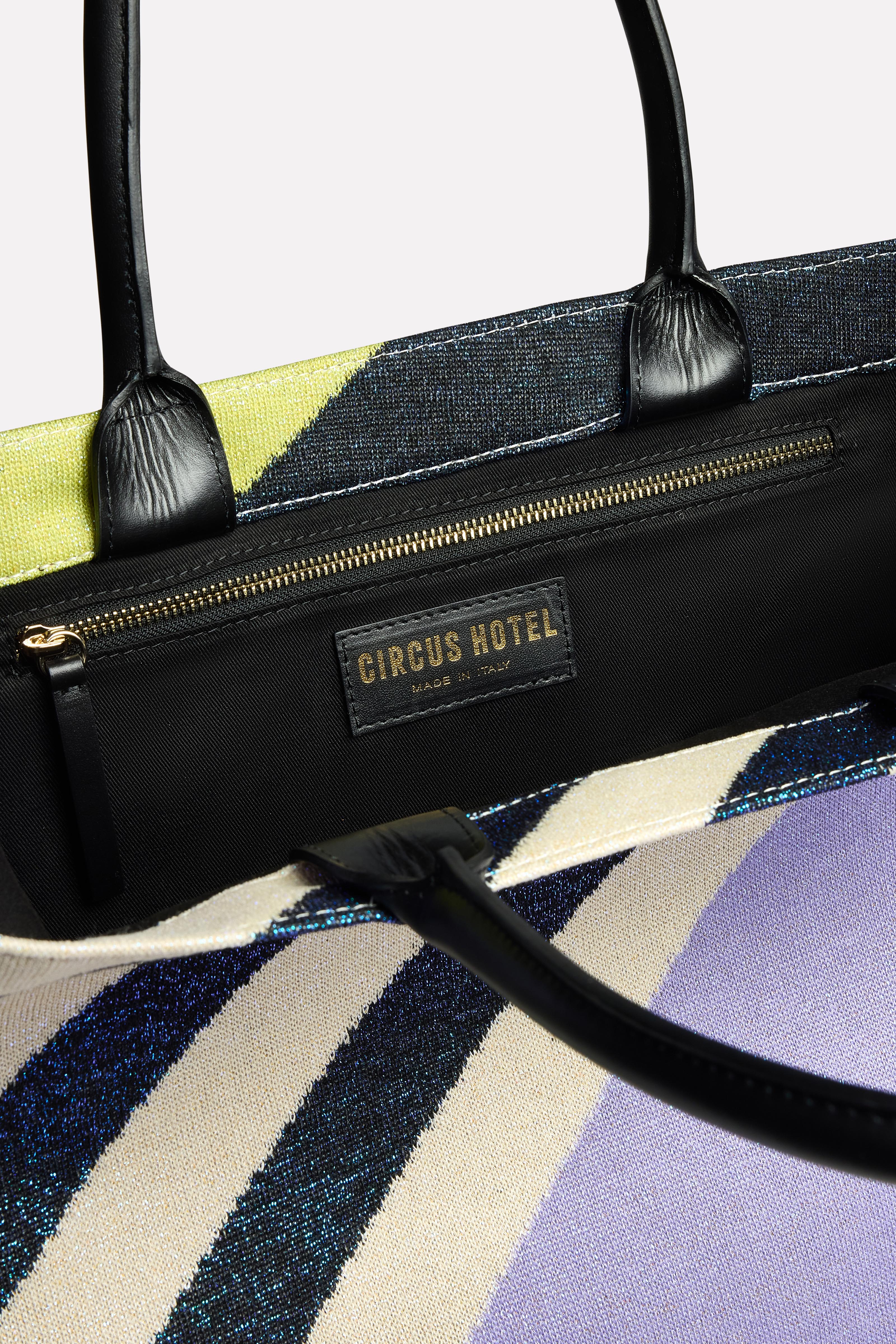 Shopper jacquard grafico