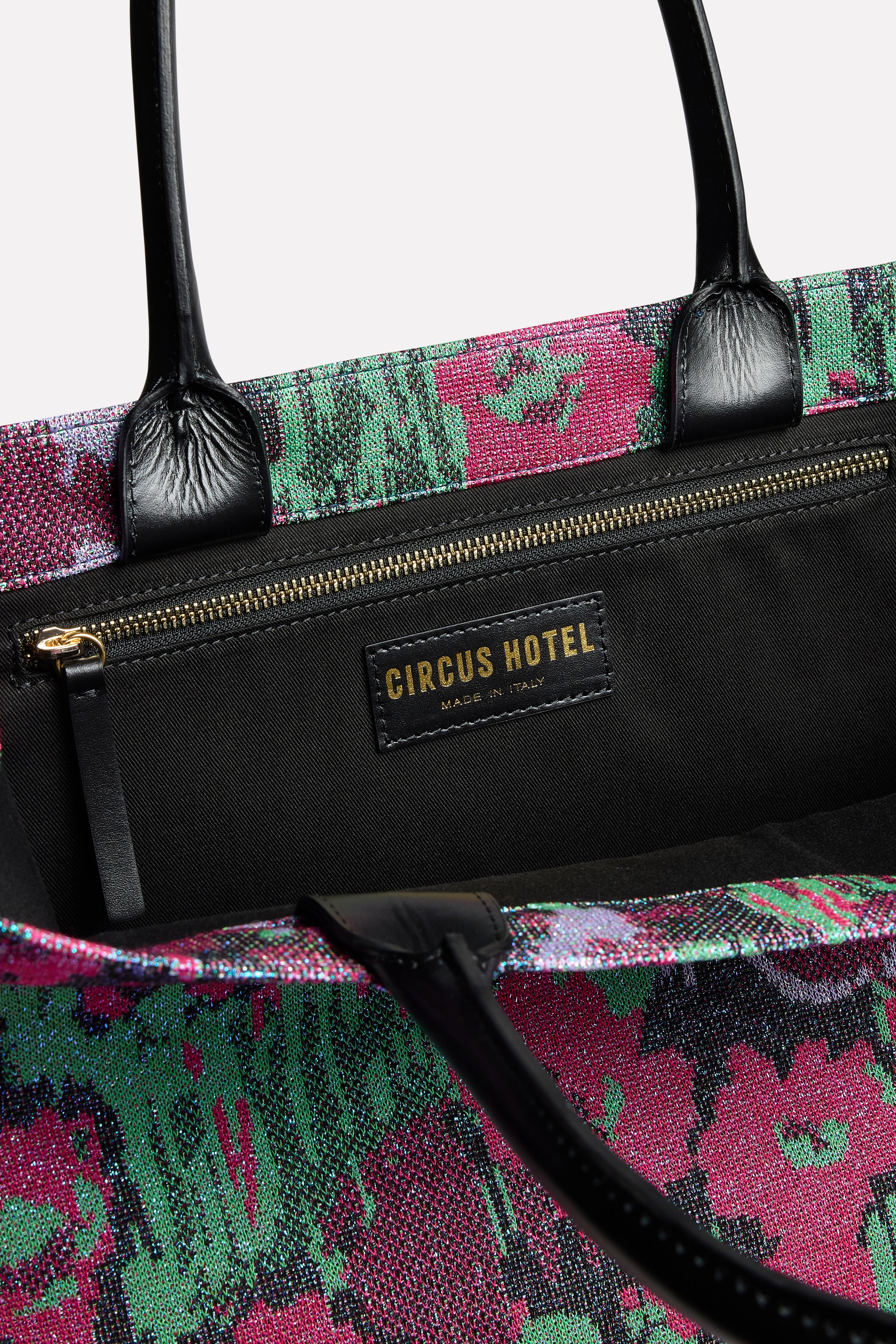 Shopper jacquard grafico