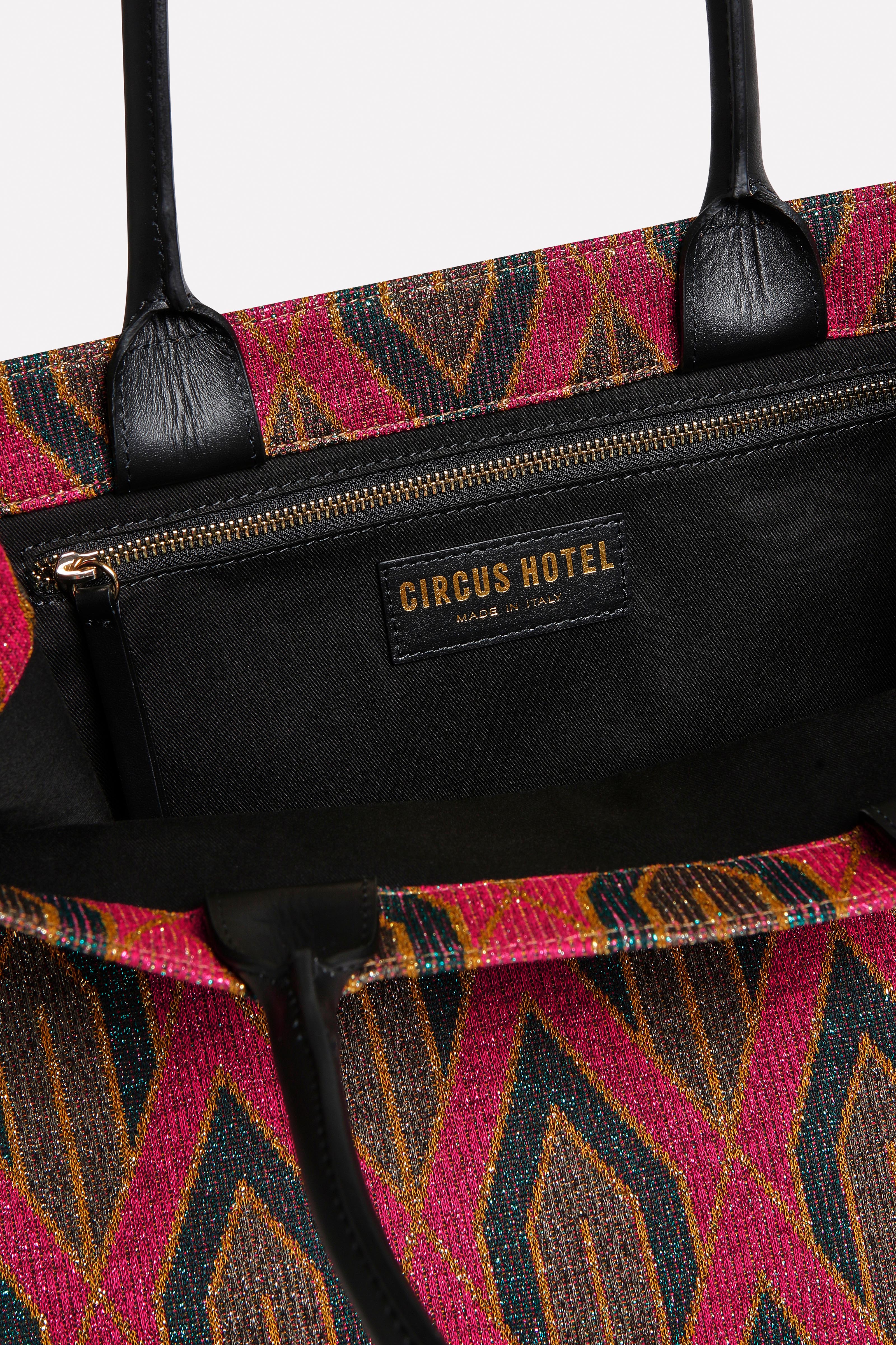 Shopper jacquard grafico