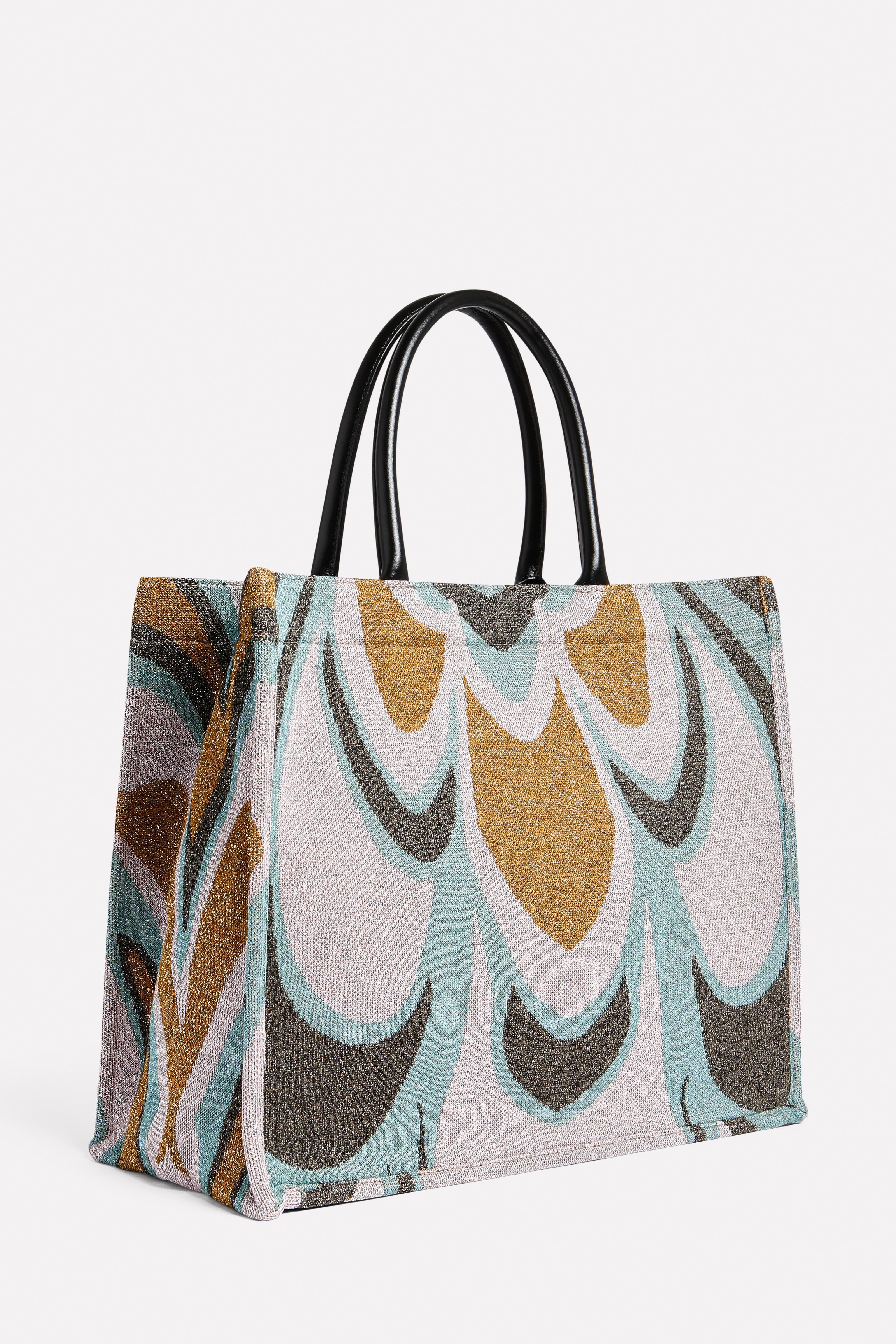 Shopper jacquard grafico