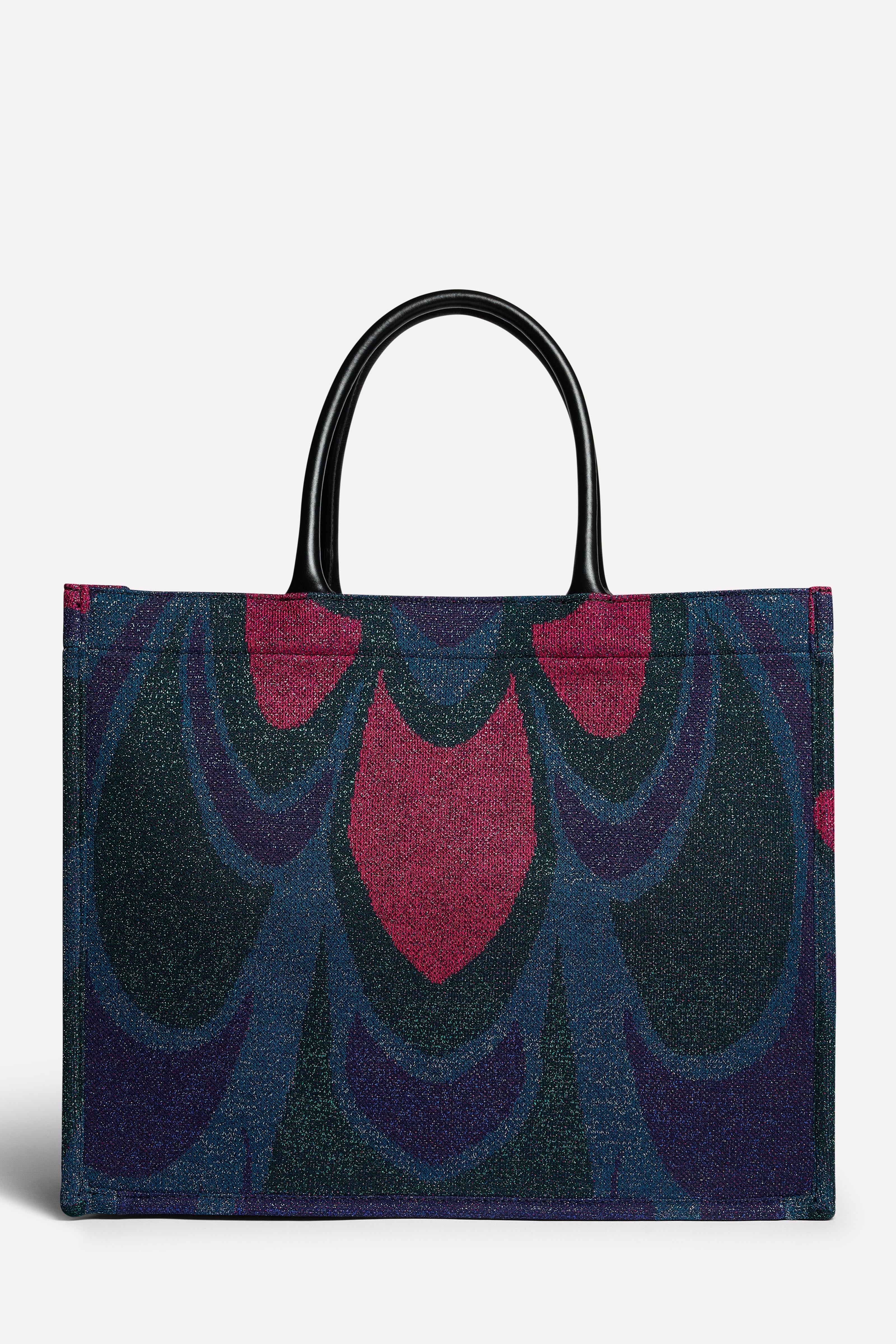 Shopper jacquard grafico