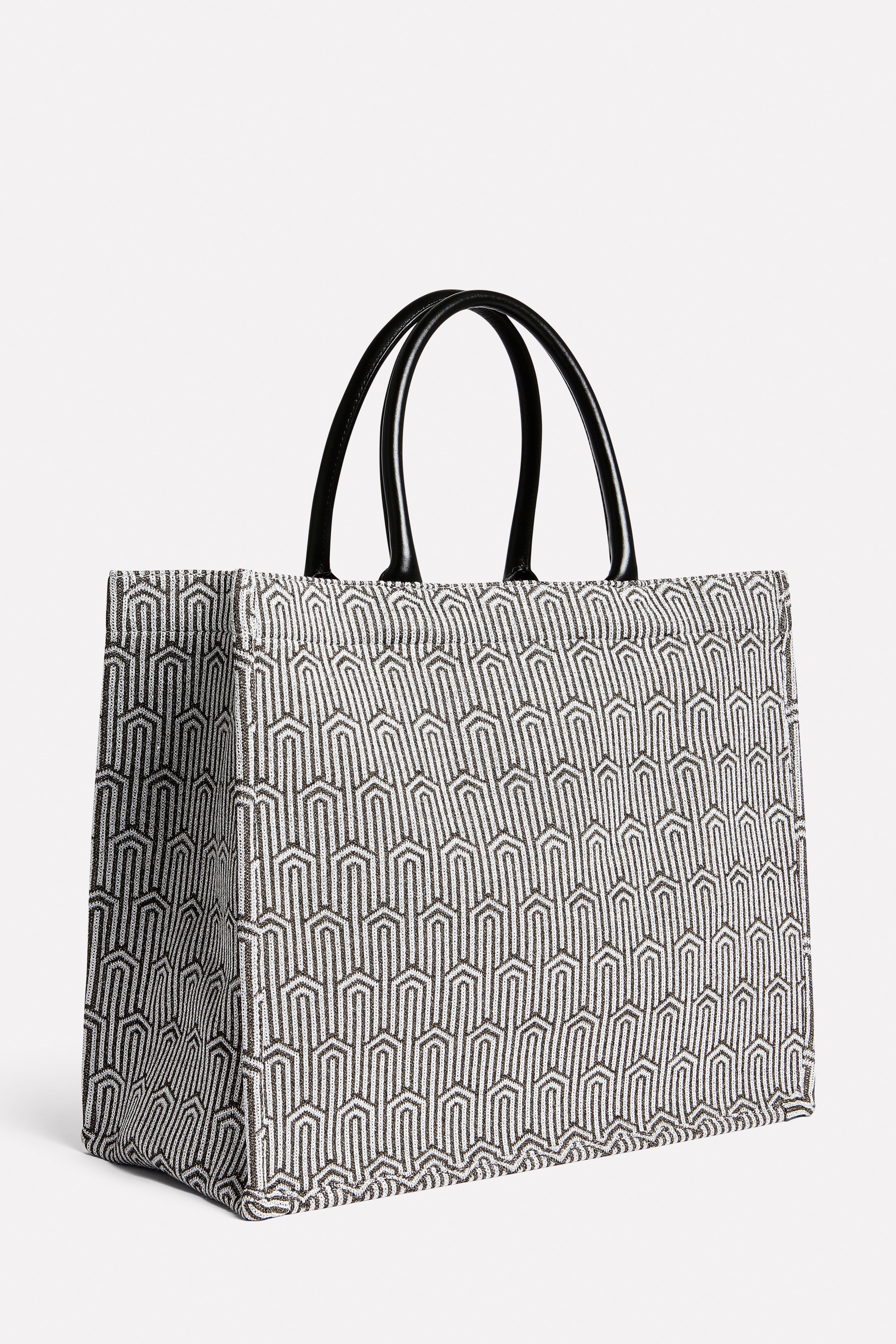Shopper jacquard grafico
