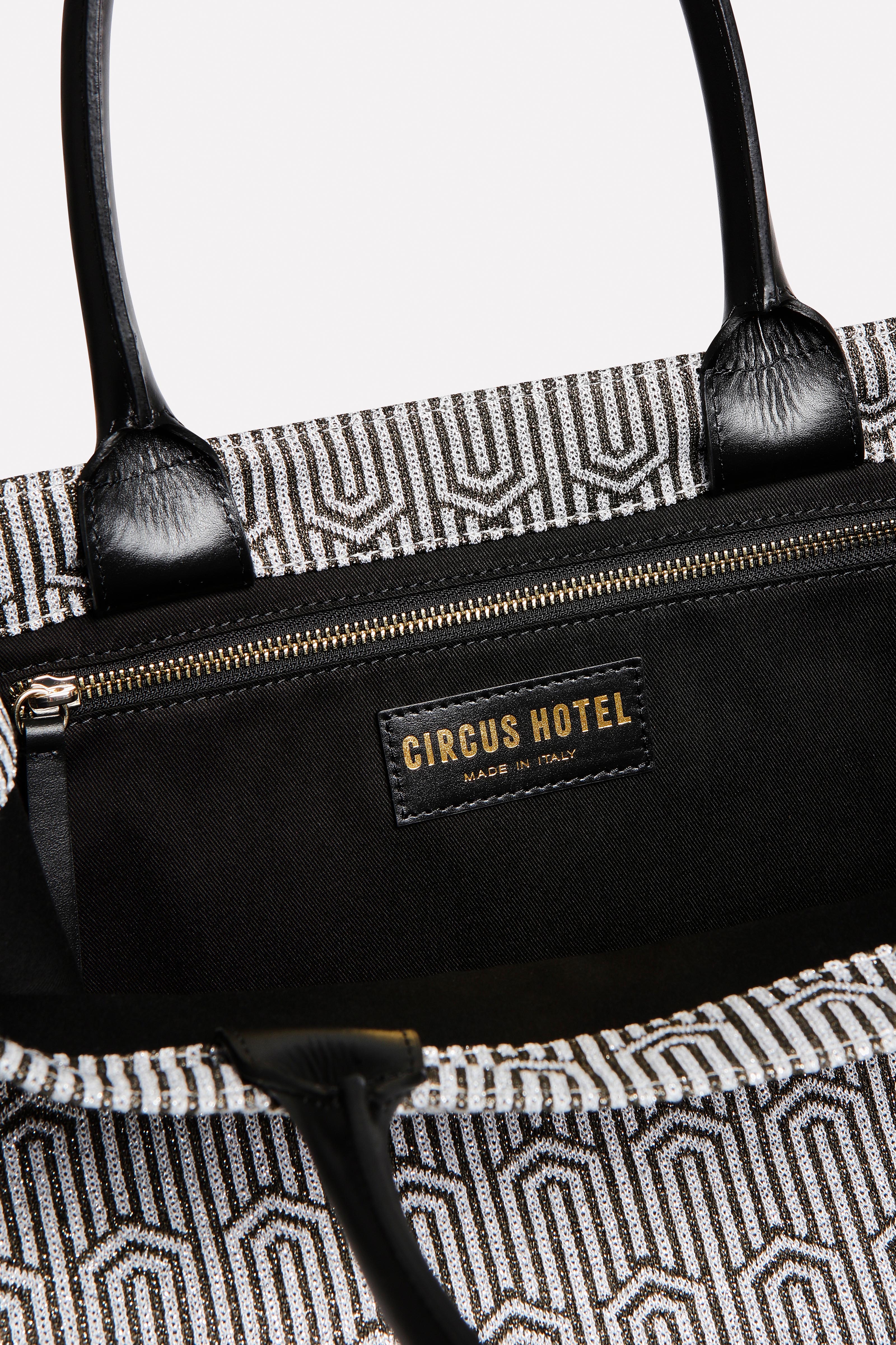 Shopper jacquard grafico