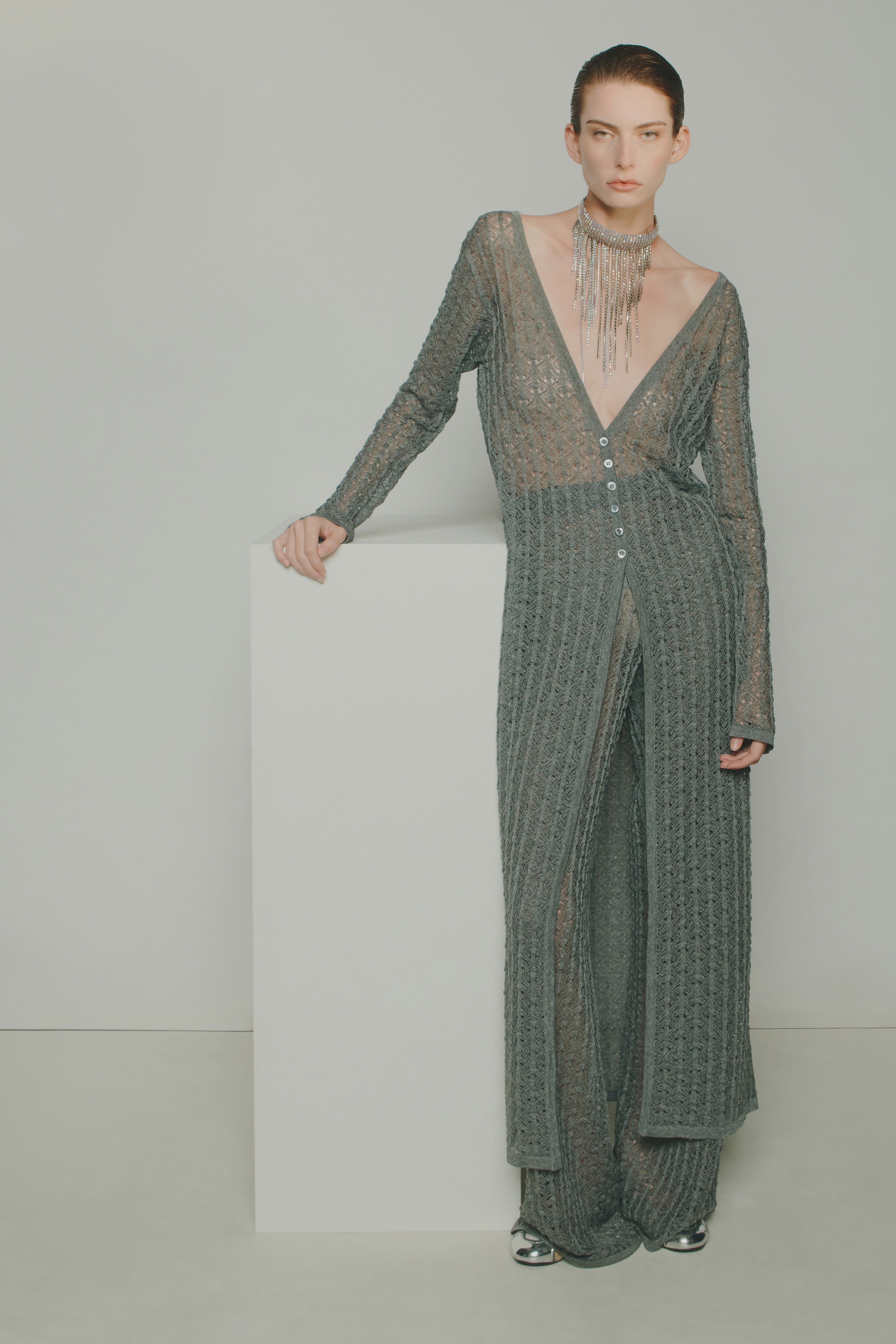 VISCOSE LACE CARDIGAN